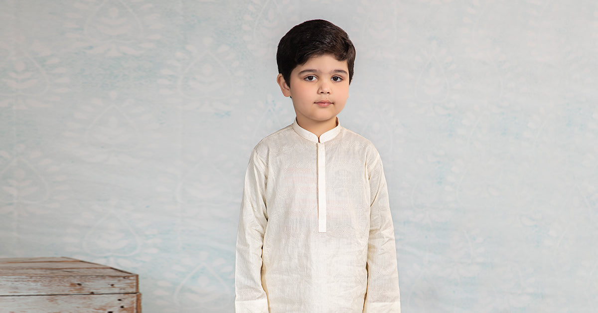 Embroidered Cotton Kurta