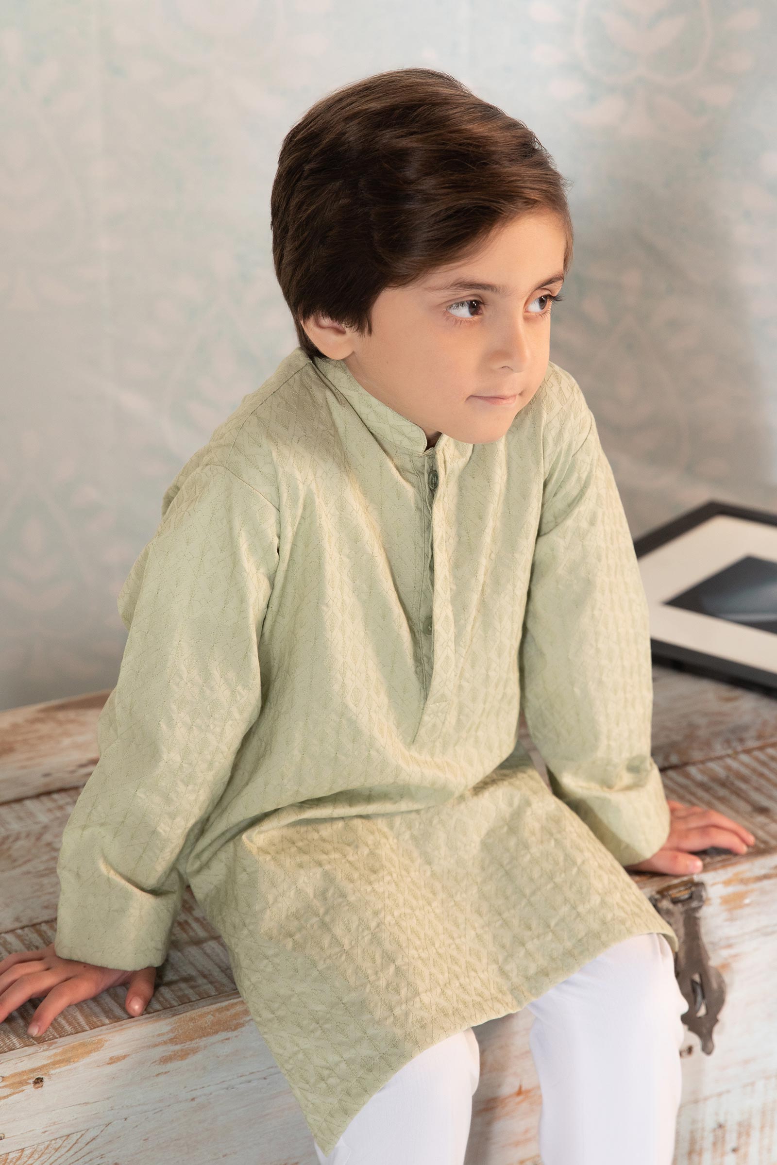 Embroidered Cotton Kurta