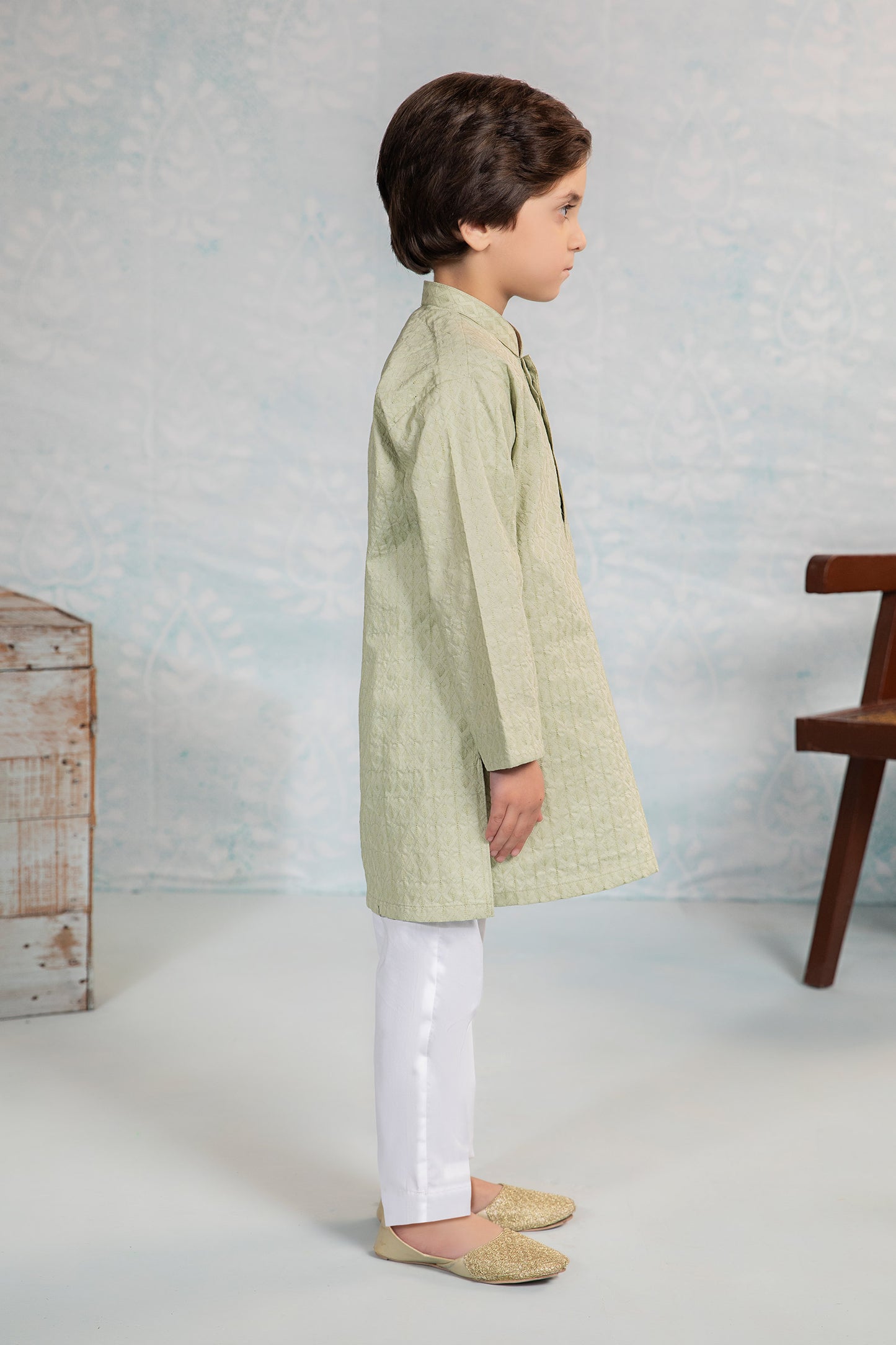 Embroidered Cotton Kurta