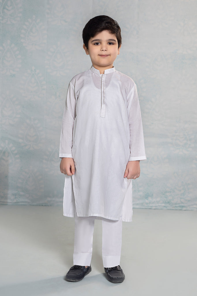 Maria B Embroidered Dobby Kurta, view 1