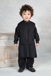 Embroidered Slub Cotton Suit