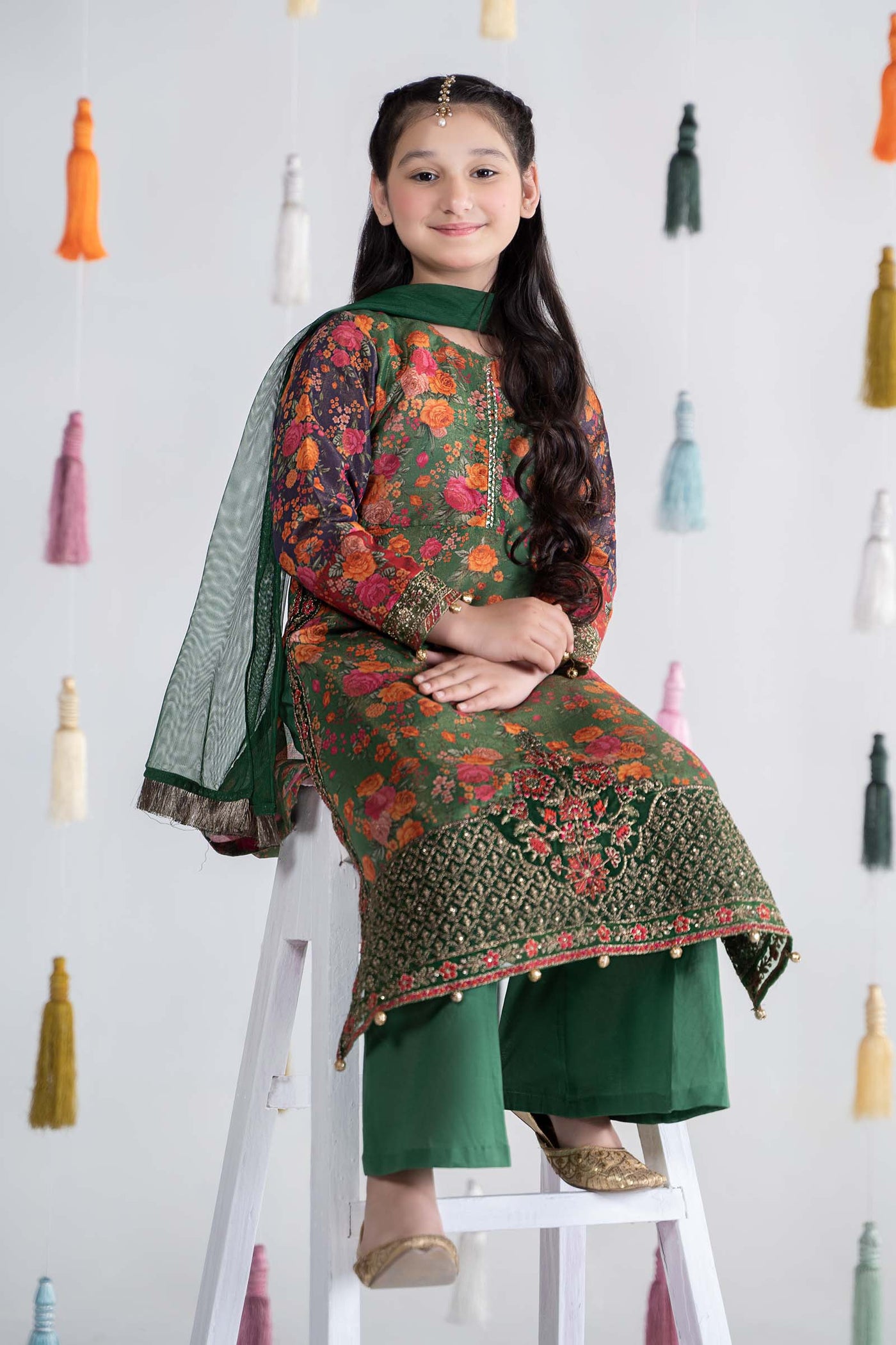 3 Piece Printed Cotton Masoori Suit