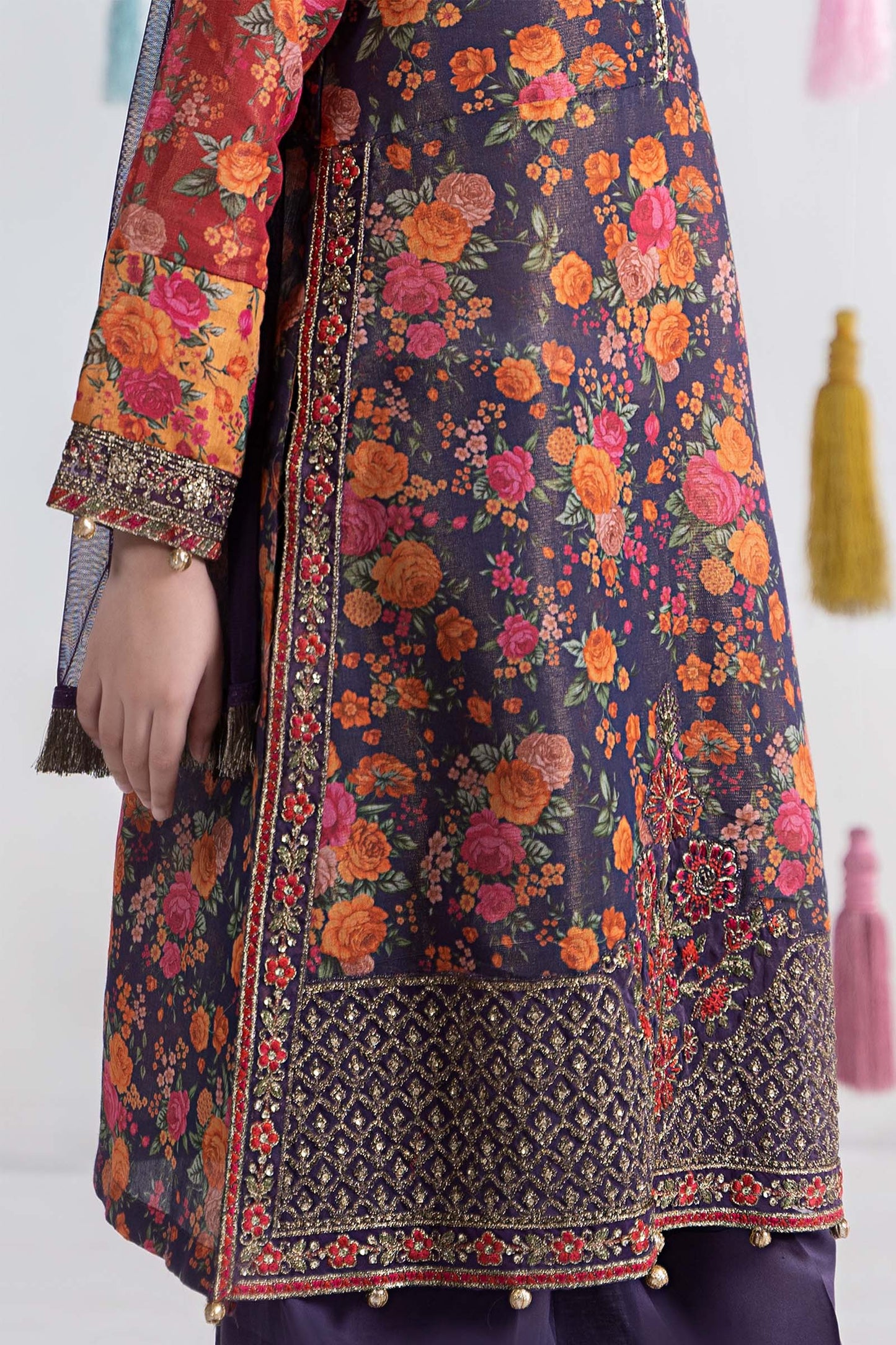 3 Piece Printed Cotton Masoori Suit