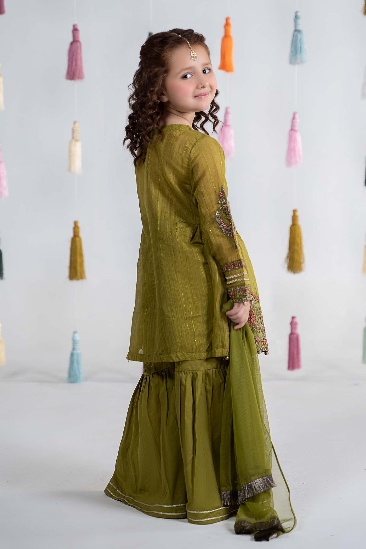 3 Piece Dyed Doria Paper Cotton Suit