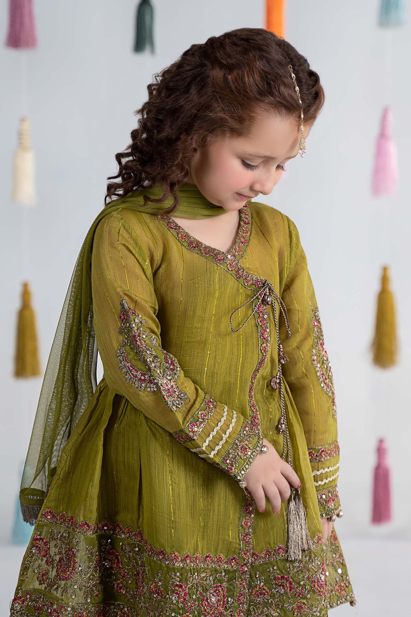 3 Piece Dyed Doria Paper Cotton Suit