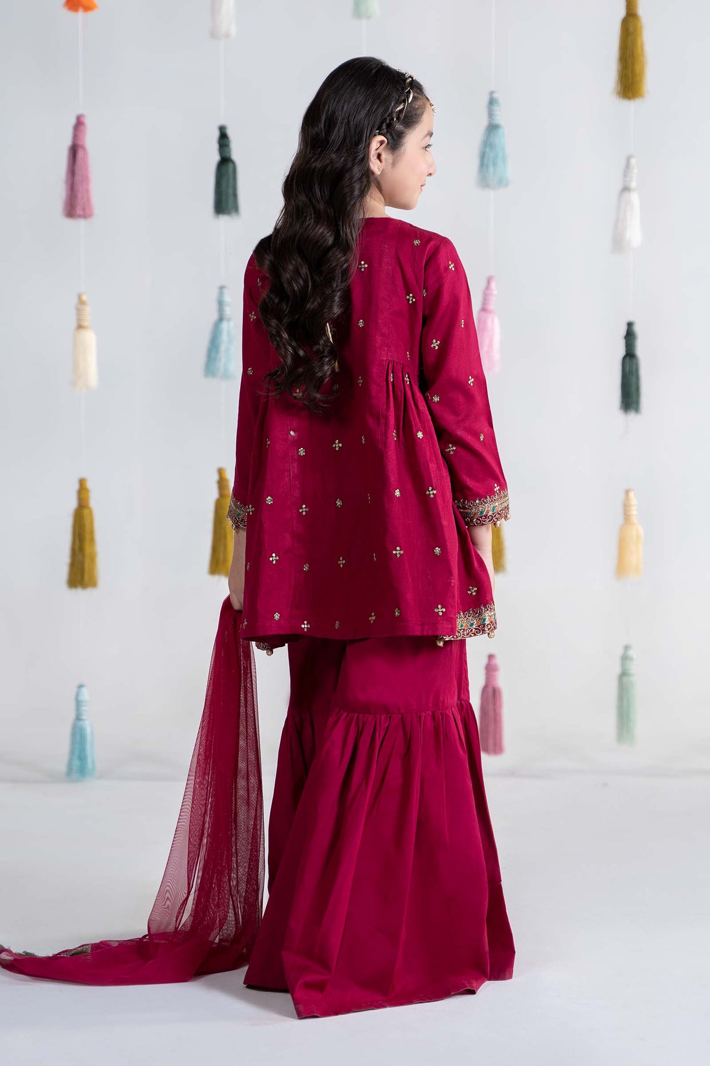 3 Piece Dyed Dobby Lawn Suit