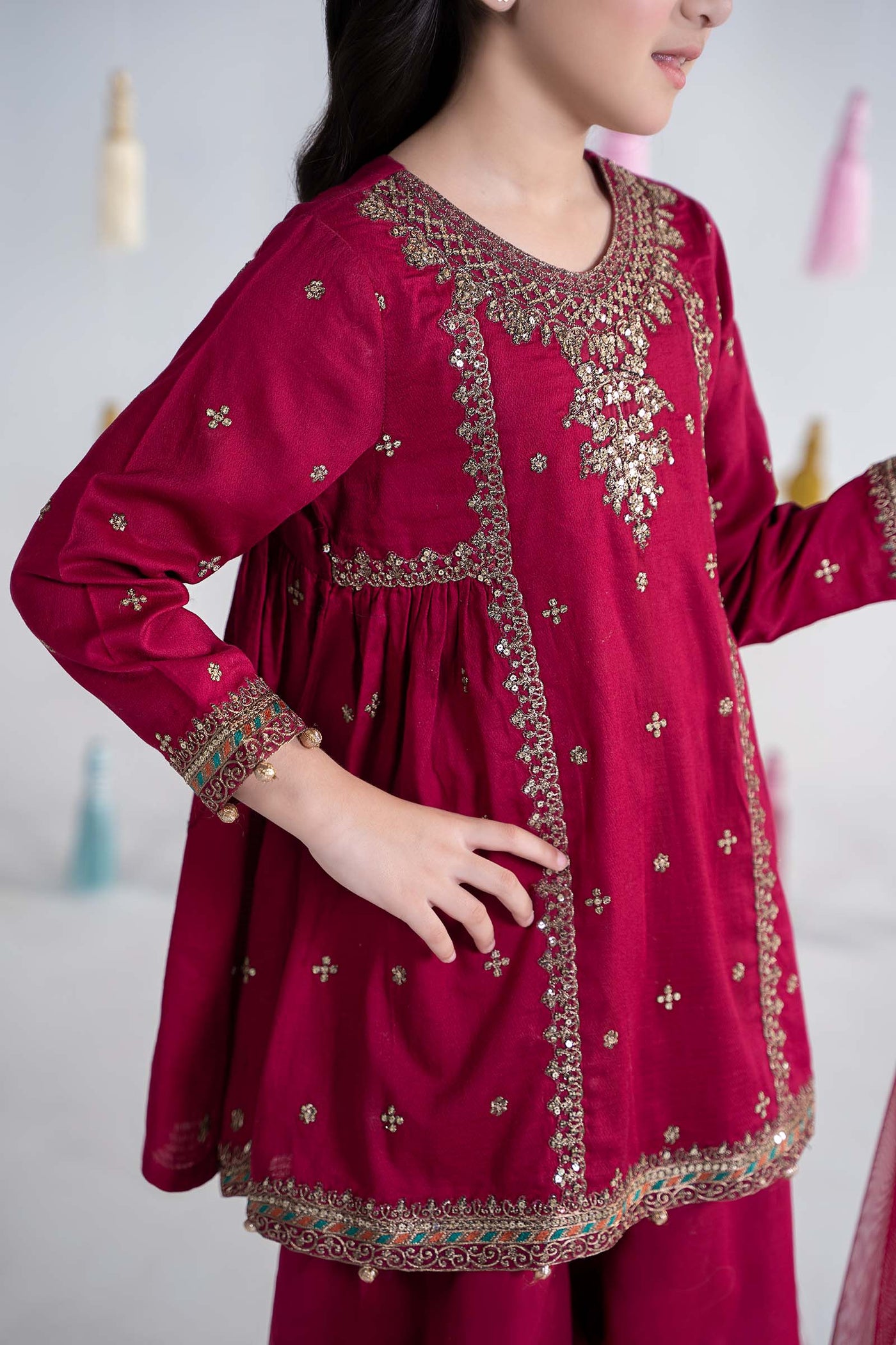 3 Piece Dyed Dobby Lawn Suit