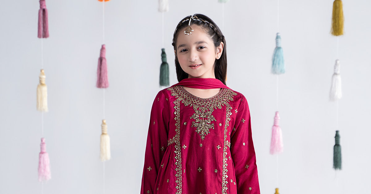 3 Piece Dyed Dobby Lawn Suit