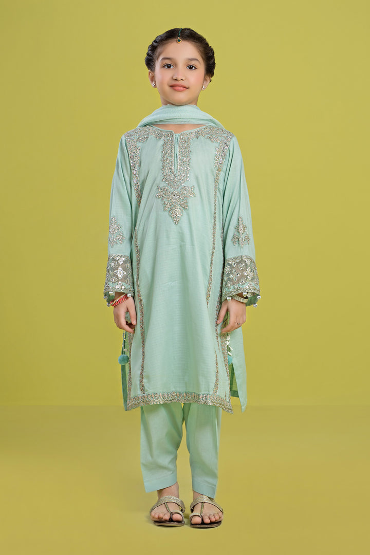 3 Piece Embroidered Dobby Suit All Products MKD02R1-023-FRZ