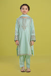 3 Piece Embroidered Dobby Suit