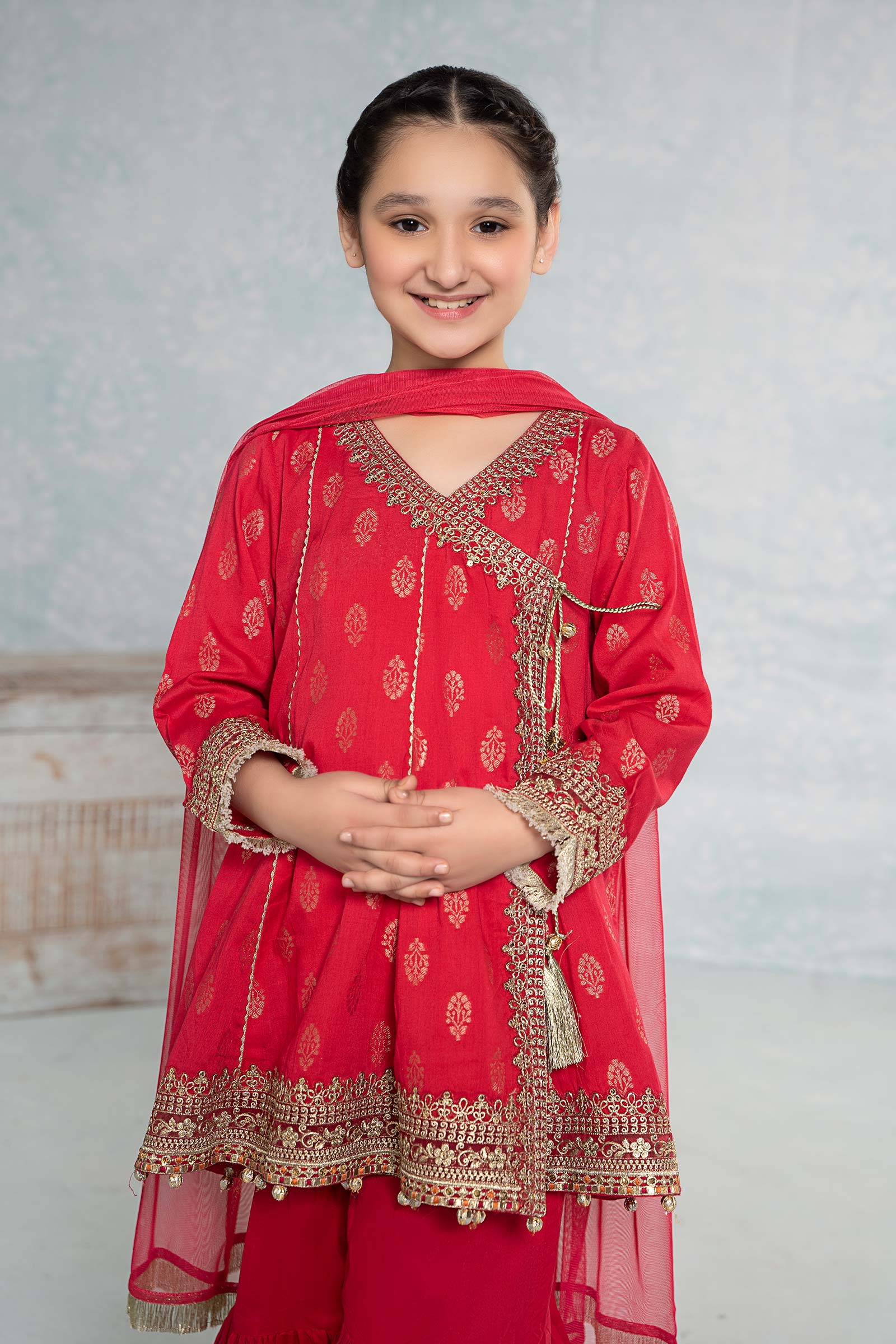 3 Piece Embroidered Jacquard Suit