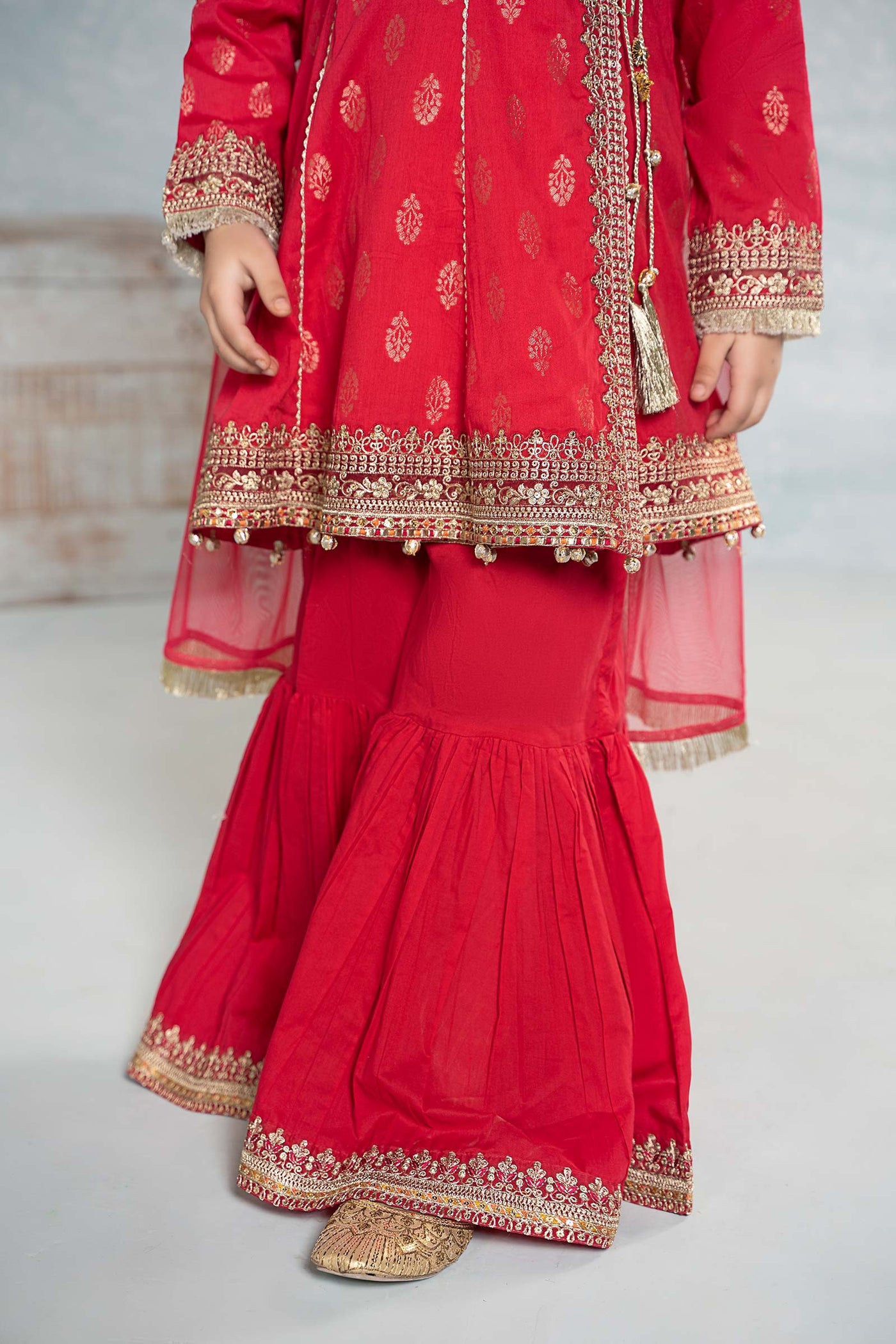 3 Piece Embroidered Jacquard Suit