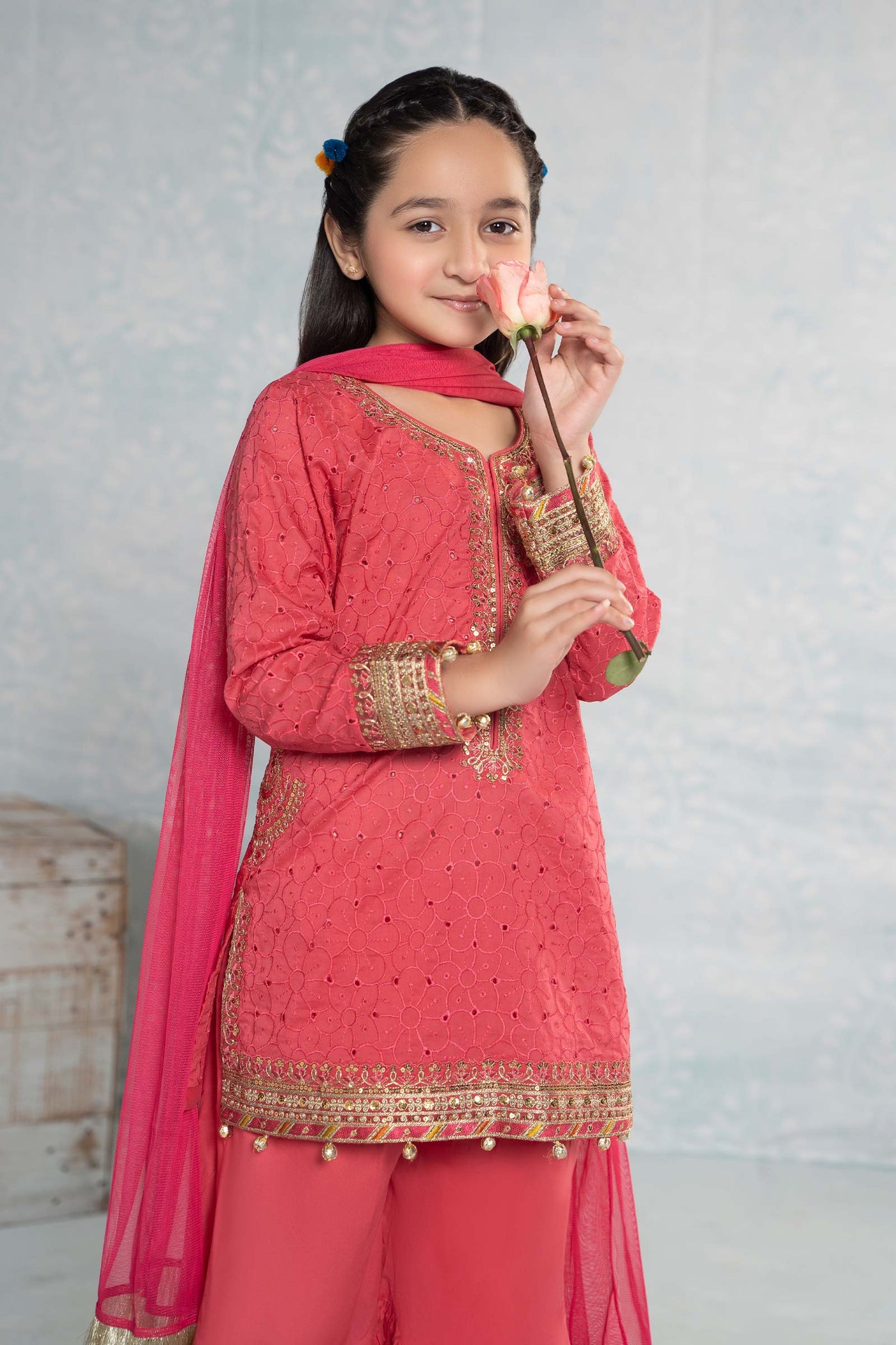 3 Piece Embroidered Lawn Suit | MKD-EF24-14