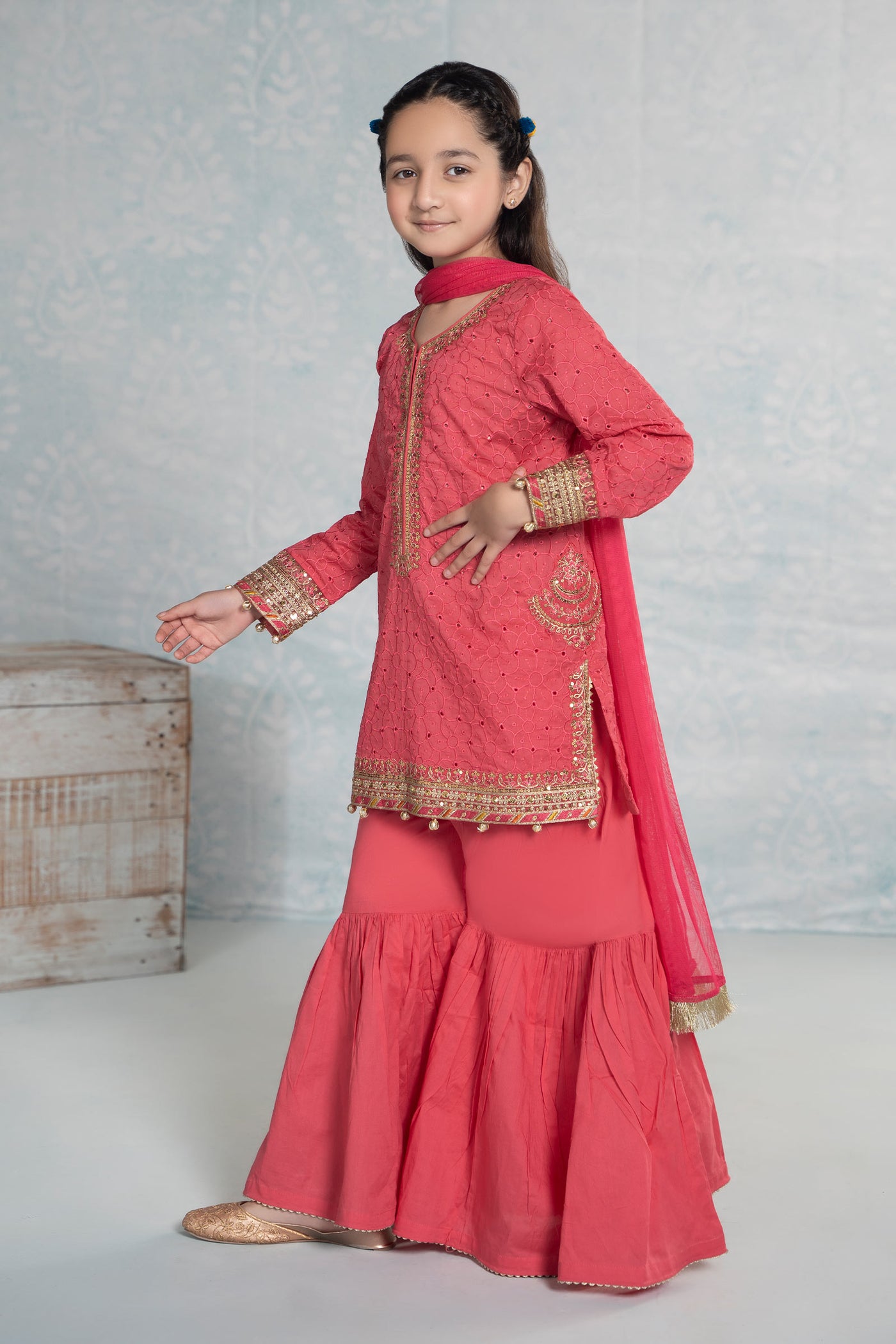3 Piece Embroidered Lawn Suit | MKD-EF24-14