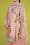 3 Piece Embroidered Cotton Jacquard Zari Suit