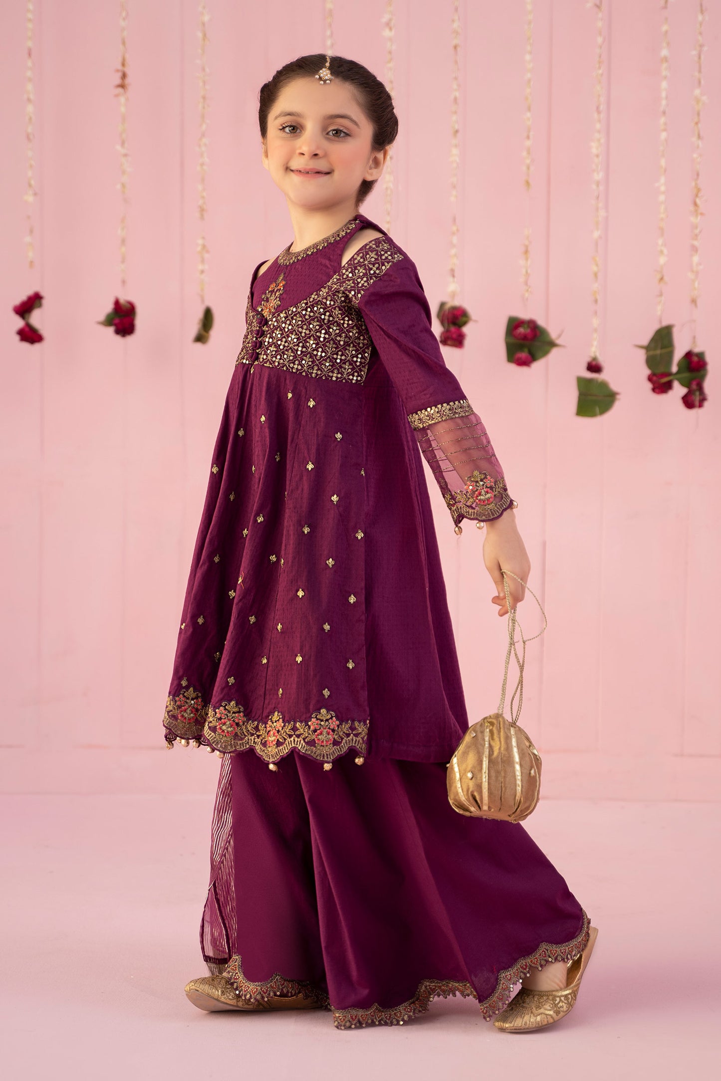 3 Piece Embroidered Dobby Suit