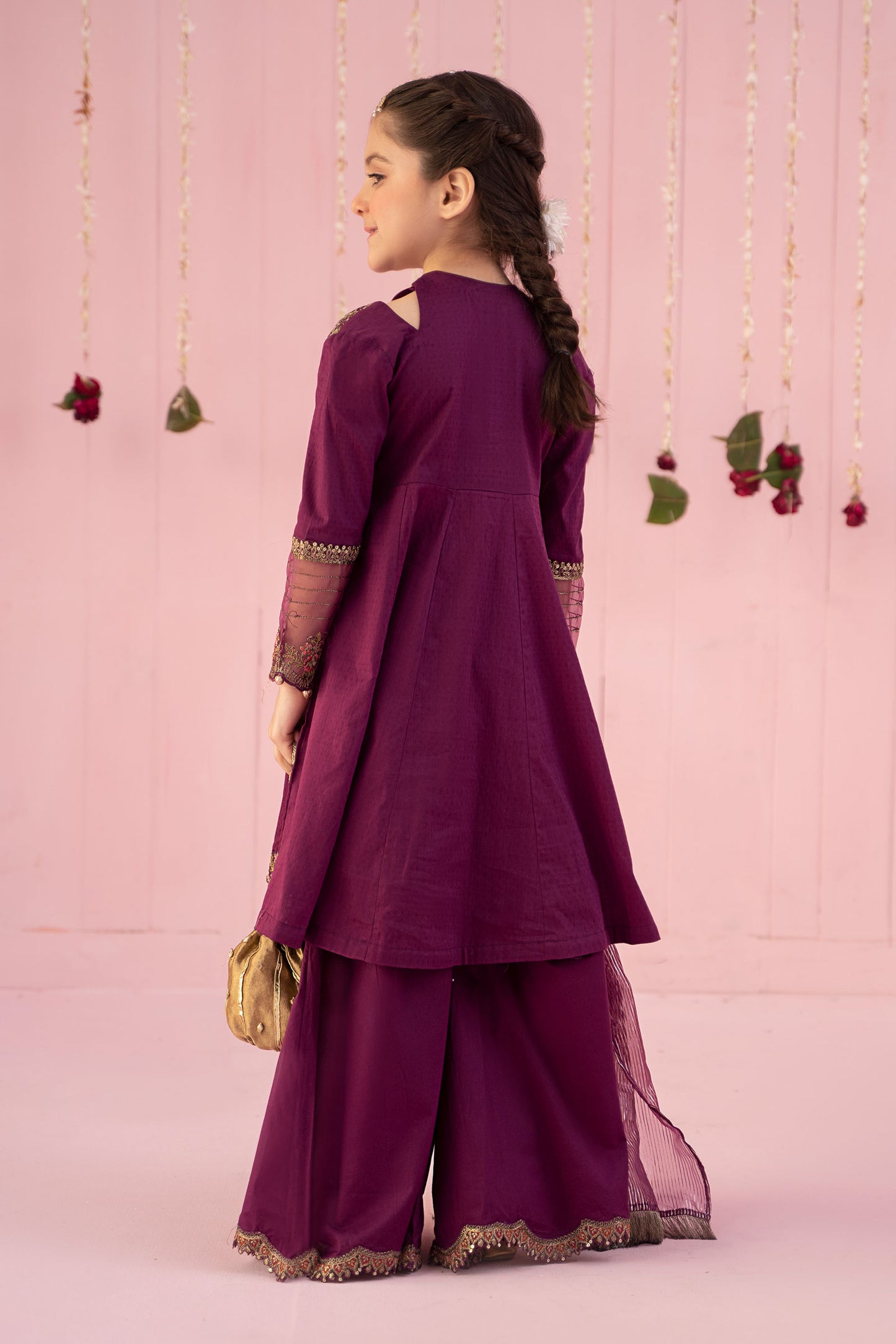 3 Piece Embroidered Dobby Suit