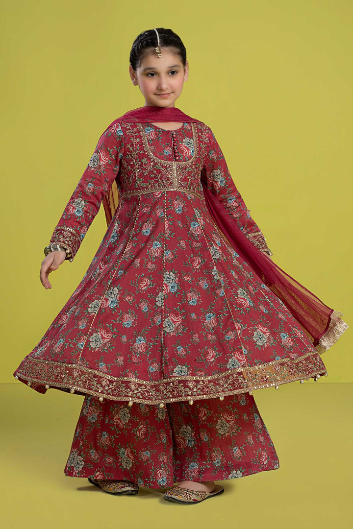 3 Piece Embroidered Lawn Suit All Products MK2432R-023-PNK