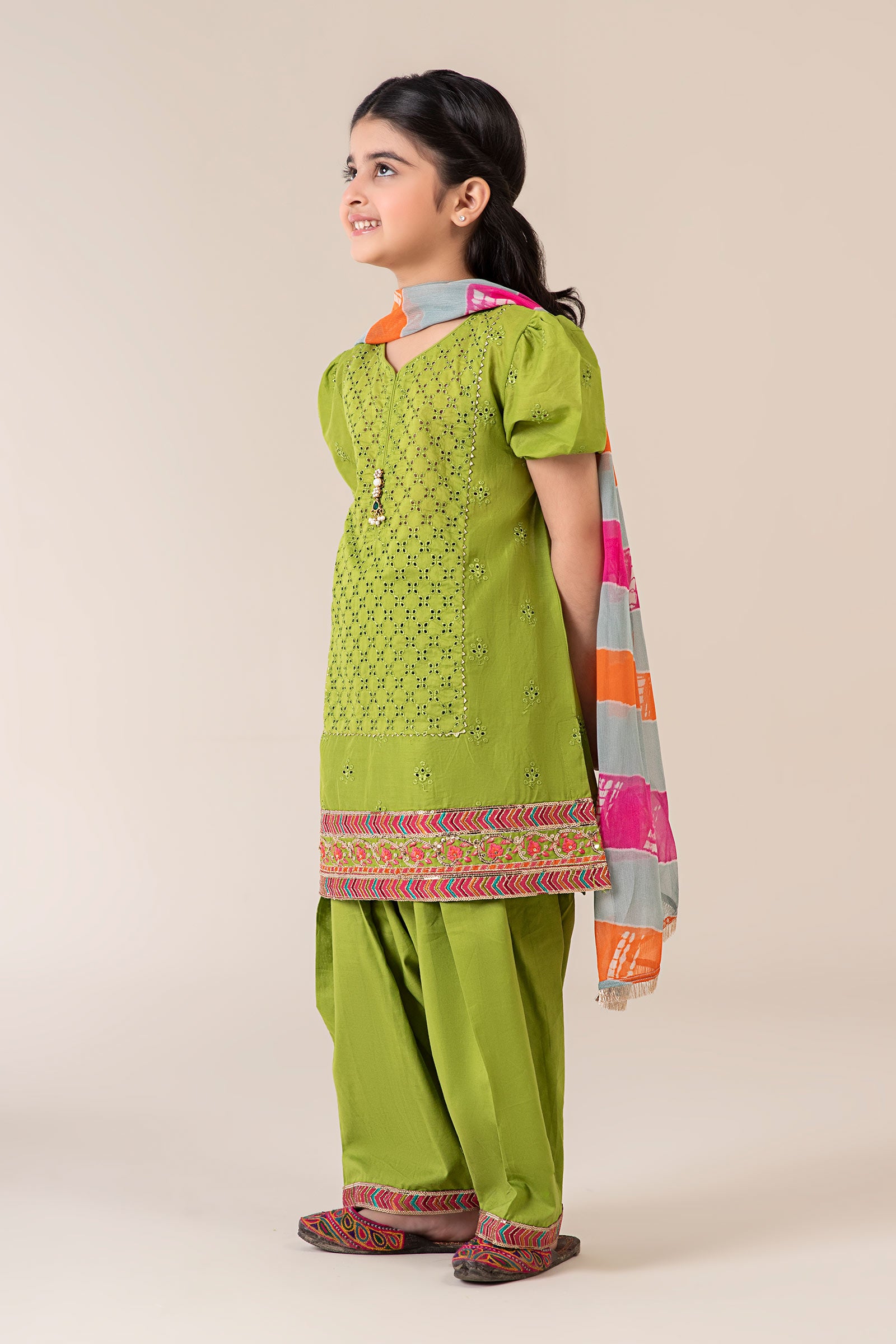 3 Piece Dyed Cambric Suit