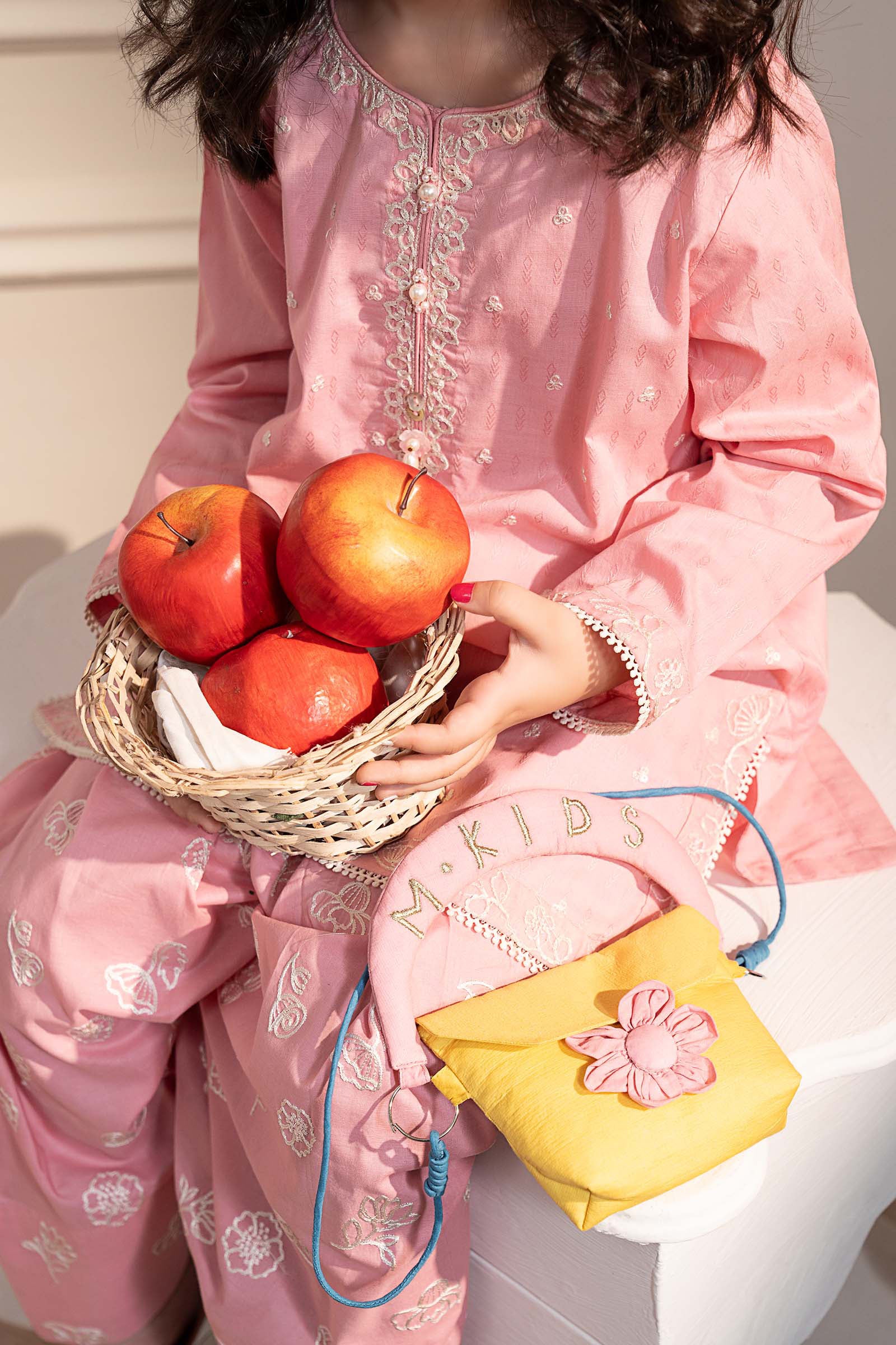 2 Piece Embroidered Dobby Lawn Suit