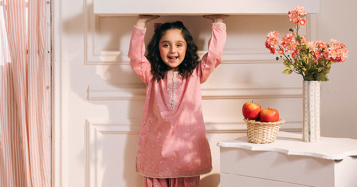 2 Piece Embroidered Dobby Lawn Suit