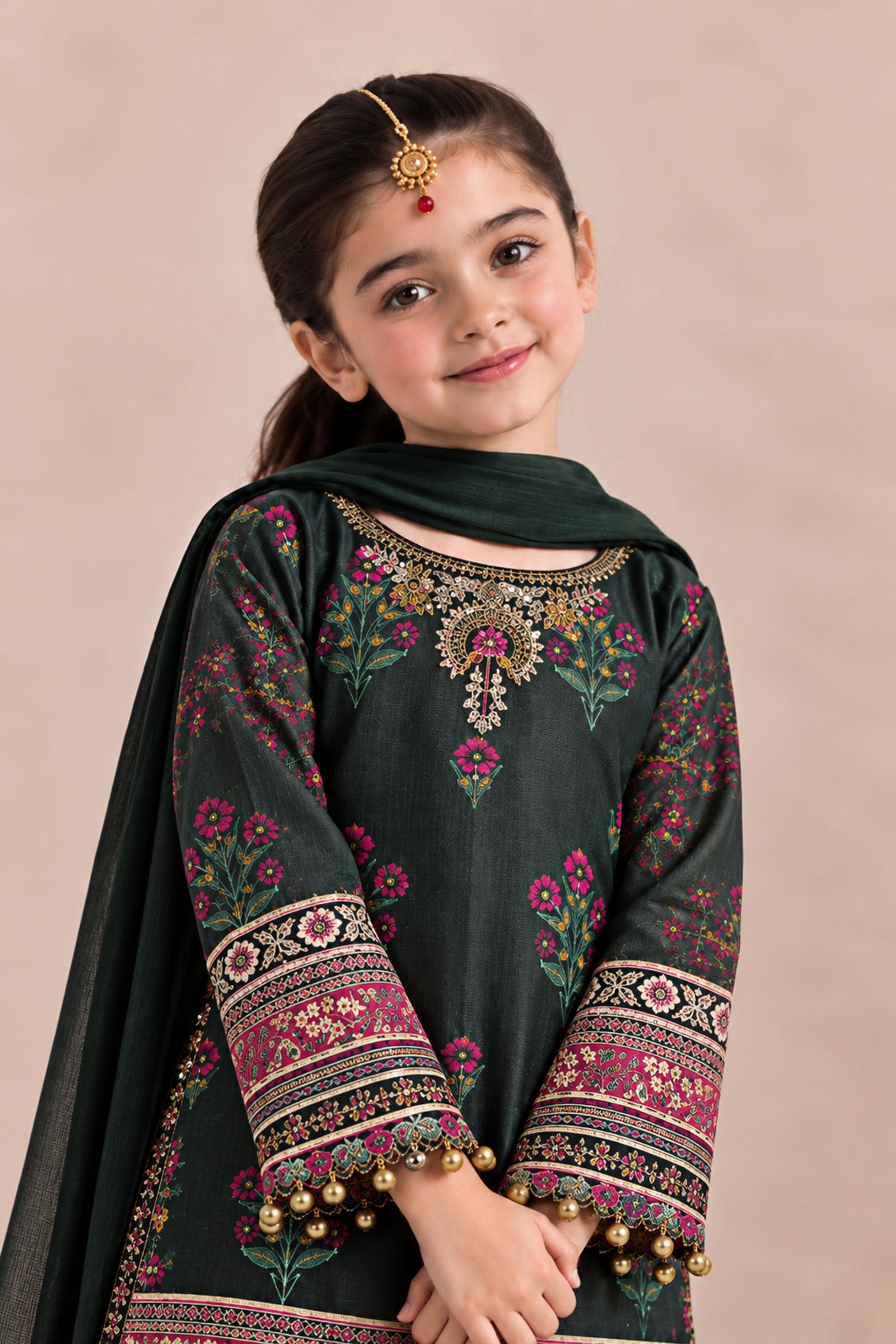 3 Piece Embroidered Khaddar Suit