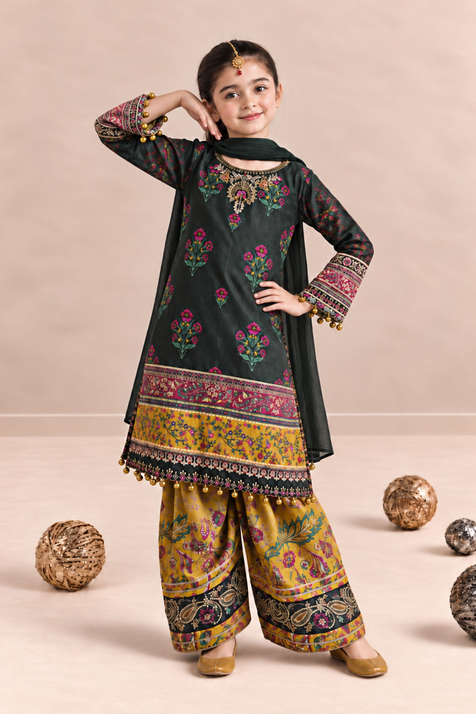3 Piece Embroidered Khaddar Suit