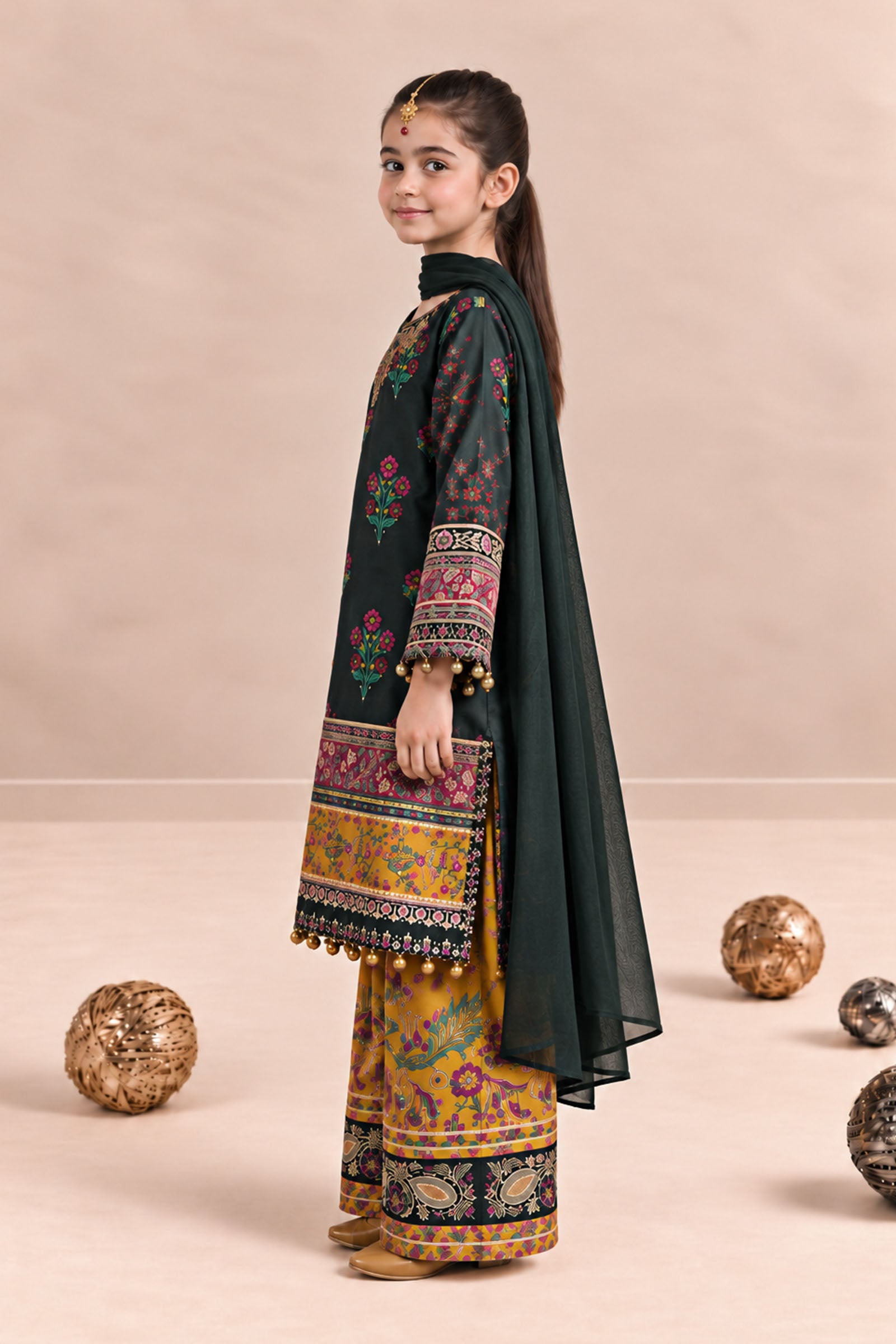 3 Piece Embroidered Khaddar Suit