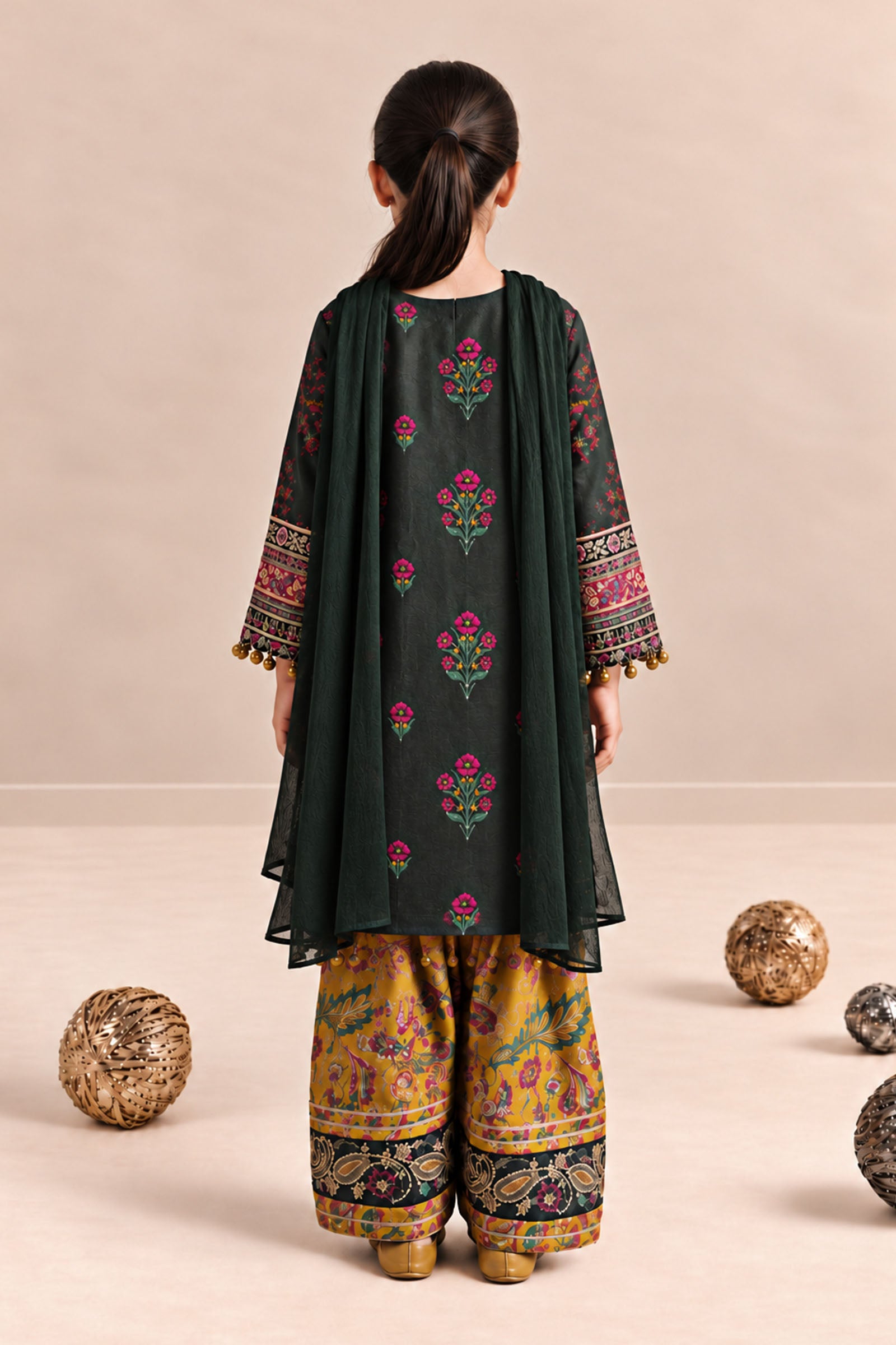 3 Piece Embroidered Khaddar Suit