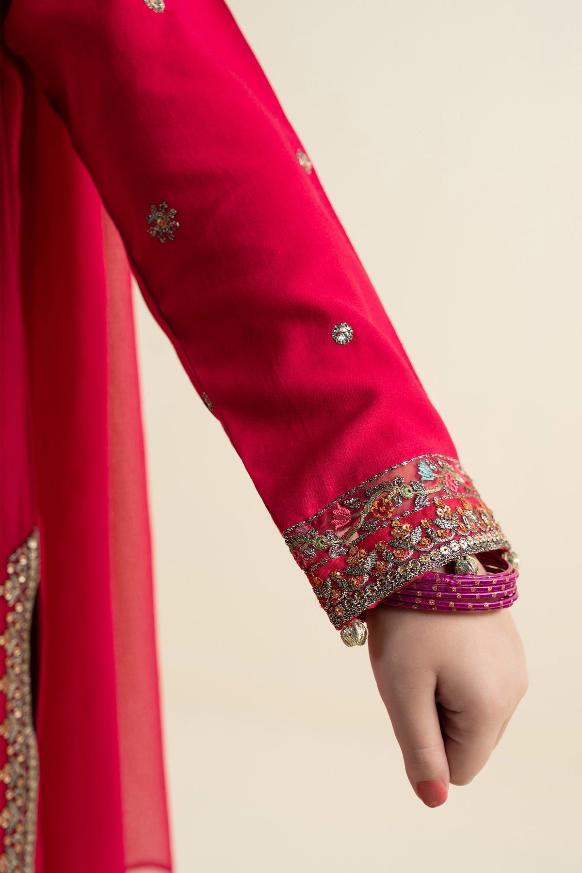 3 Piece Embroidered Linen Suit