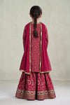 3 Piece Embroidered Raw Silk Suit