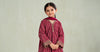 3 Piece Embroidered Raw Silk Suit
