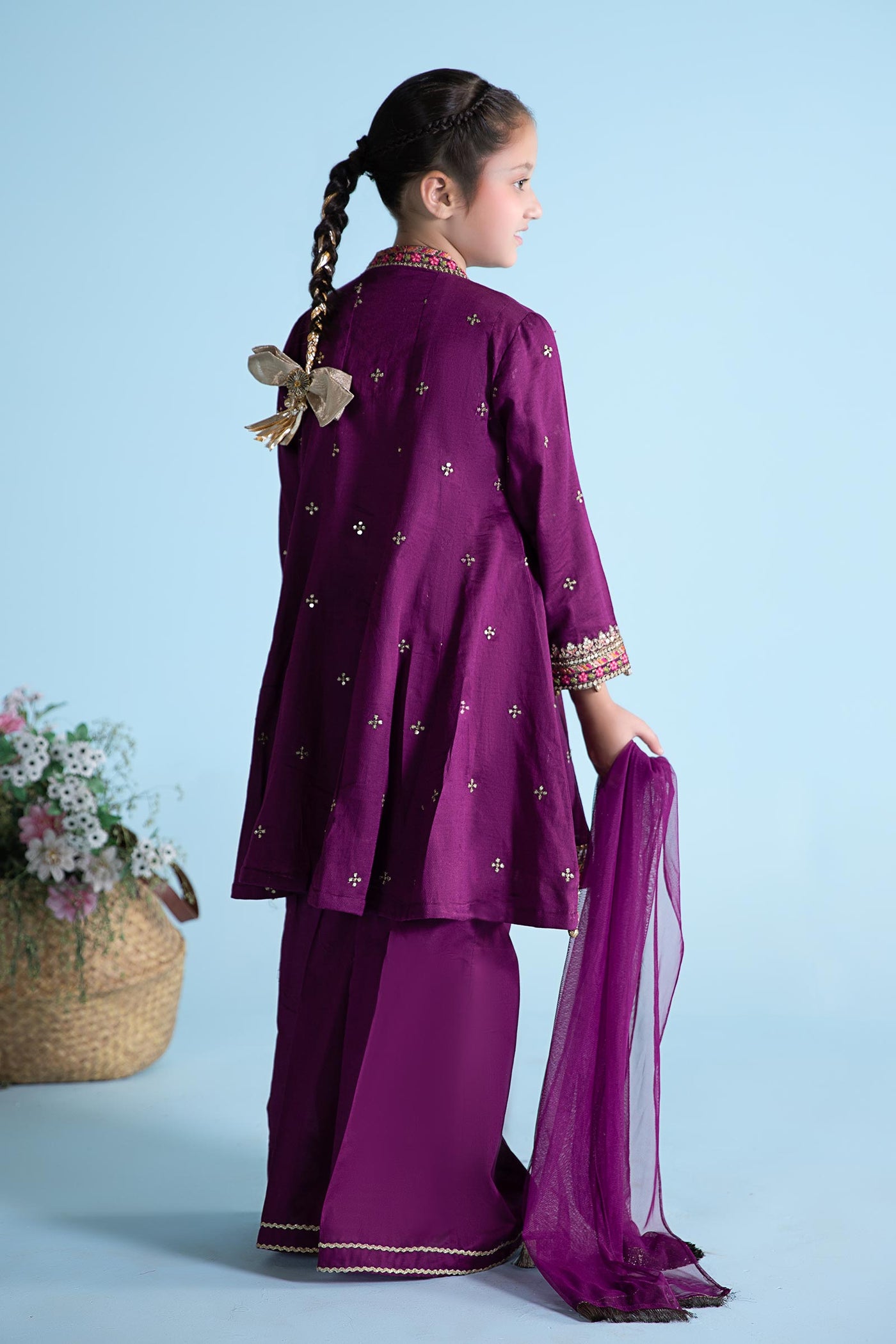 3 Piece Dyed Dobby Lawn Suit