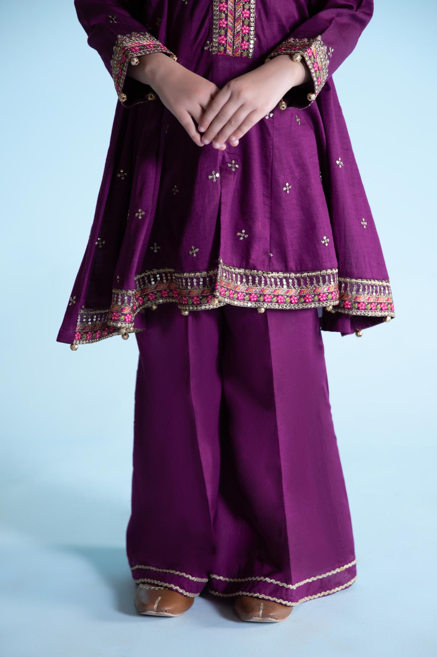 3 Piece Dyed Dobby Lawn Suit