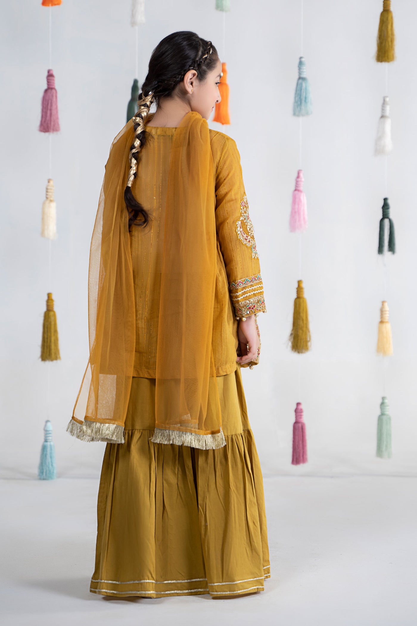 3 Piece Dyed Doria Paper Cotton Suit