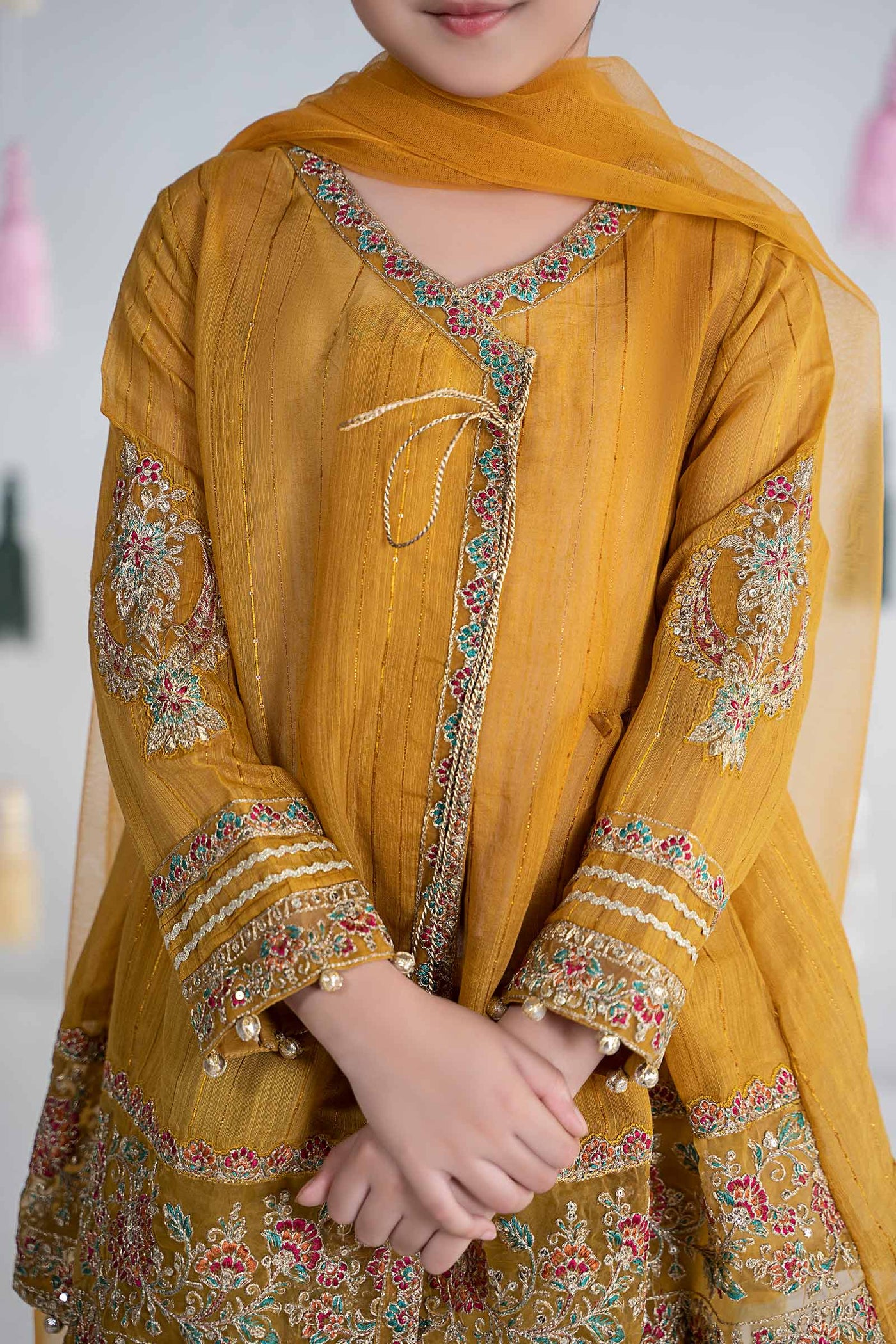 3 Piece Dyed Doria Paper Cotton Suit