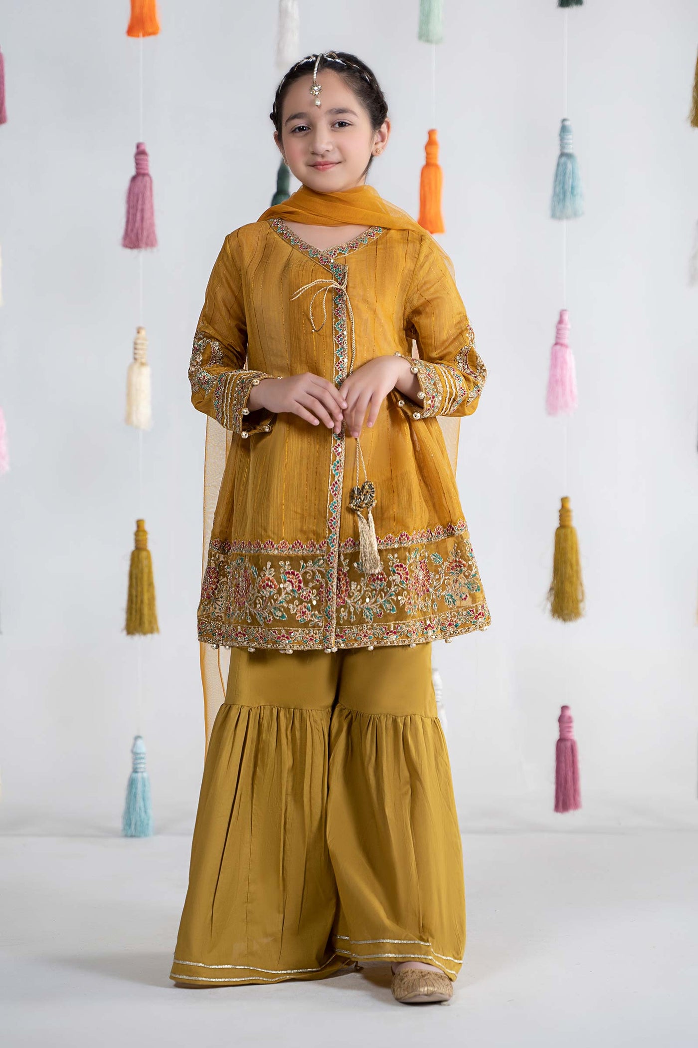 3 Piece Dyed Doria Paper Cotton Suit