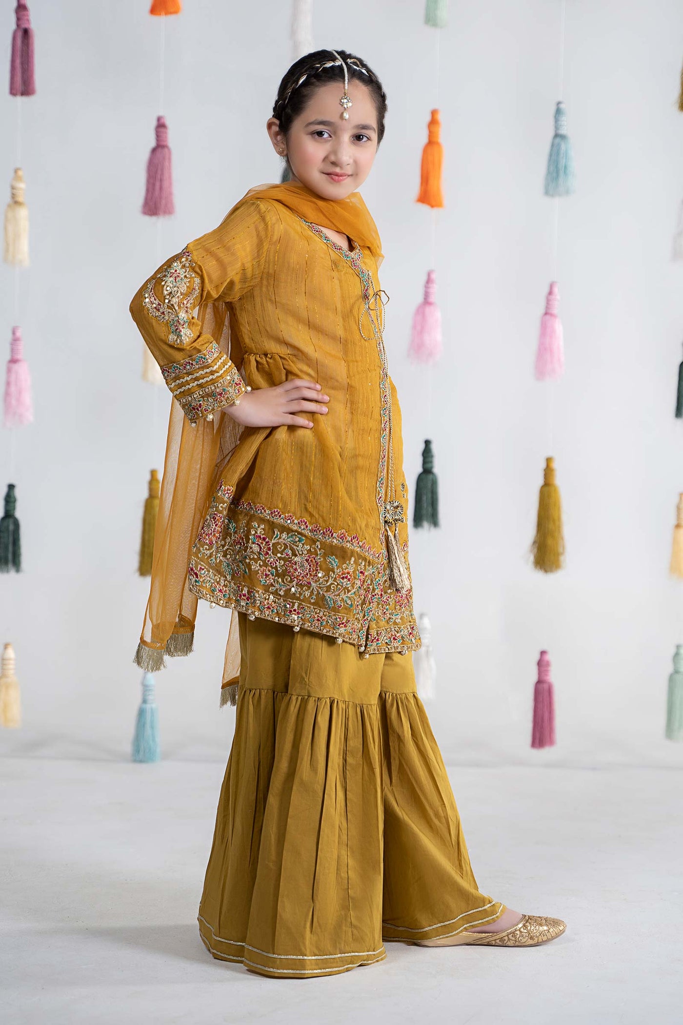 3 Piece Dyed Doria Paper Cotton Suit