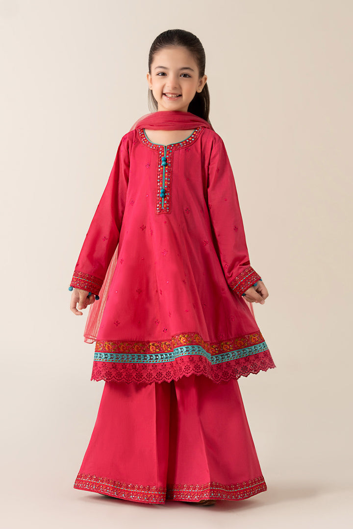 3 Piece Embroidered Lawn Suit All Products MDE2506-023-PNK