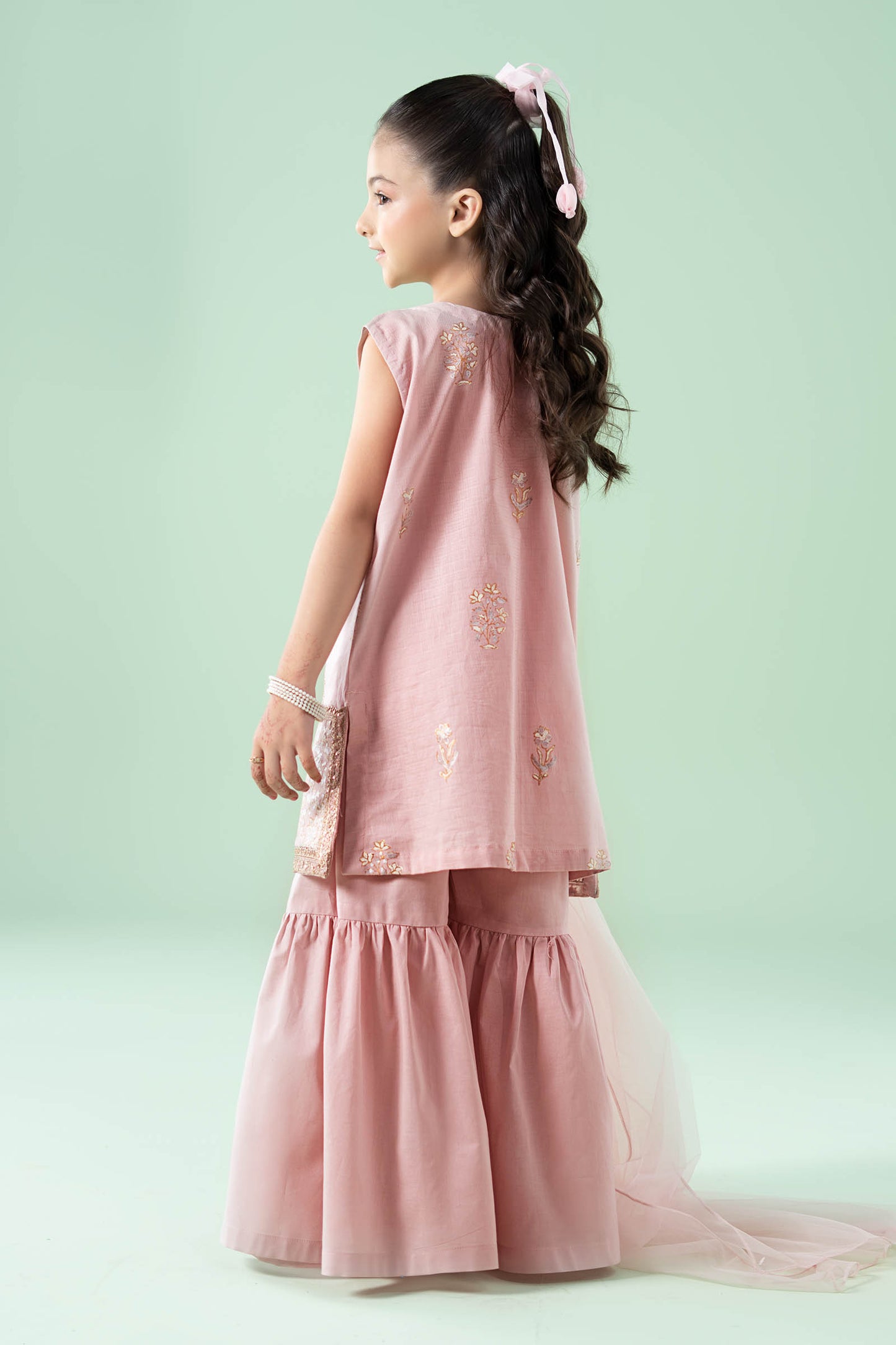 3 Piece Embroidered Dobby Suit