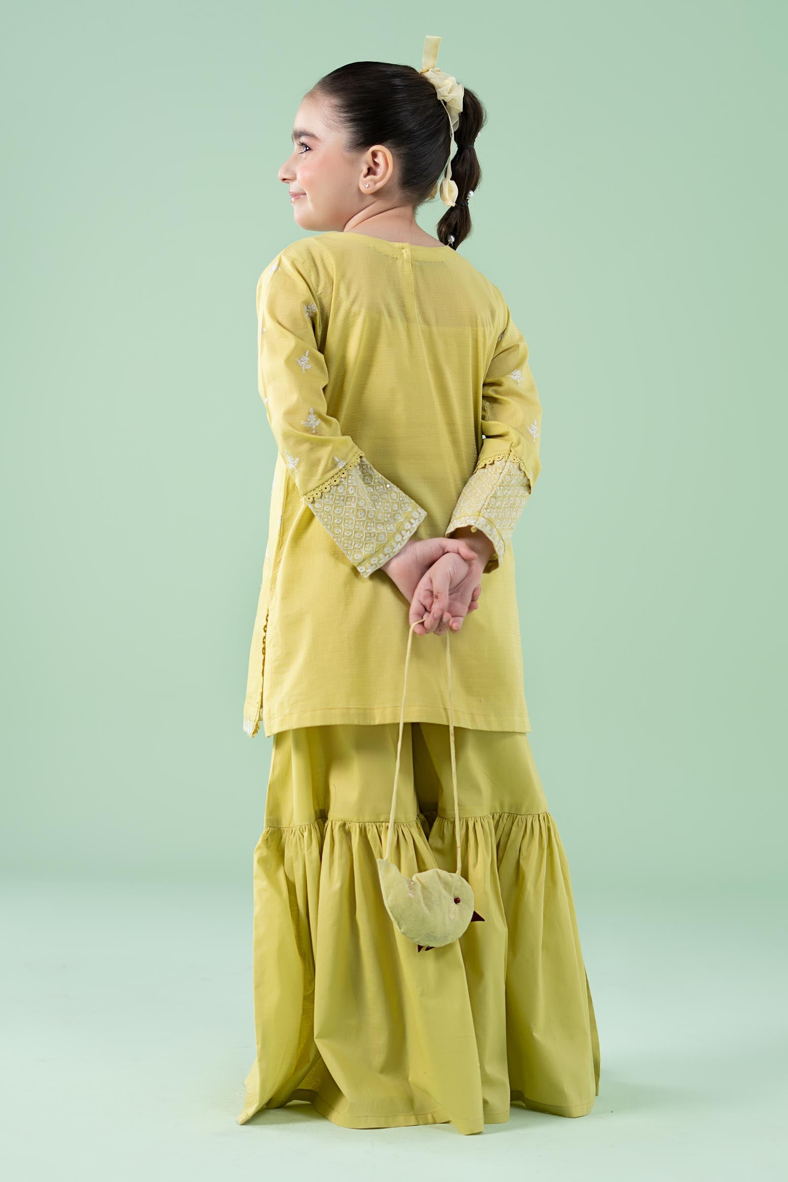 3 Piece Embroidered Dobby Suit