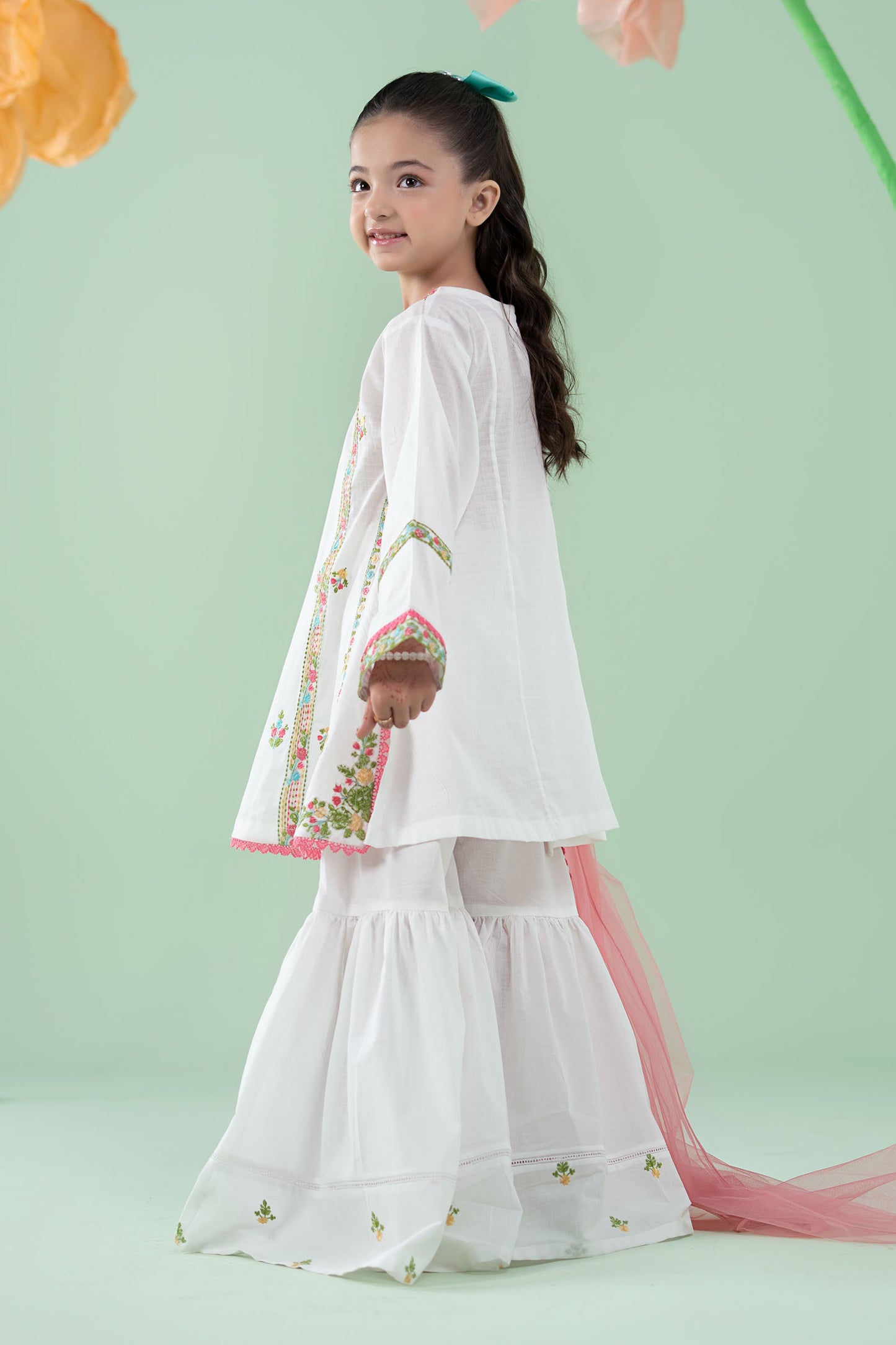 3 Piece Embroidered Dobby Suit