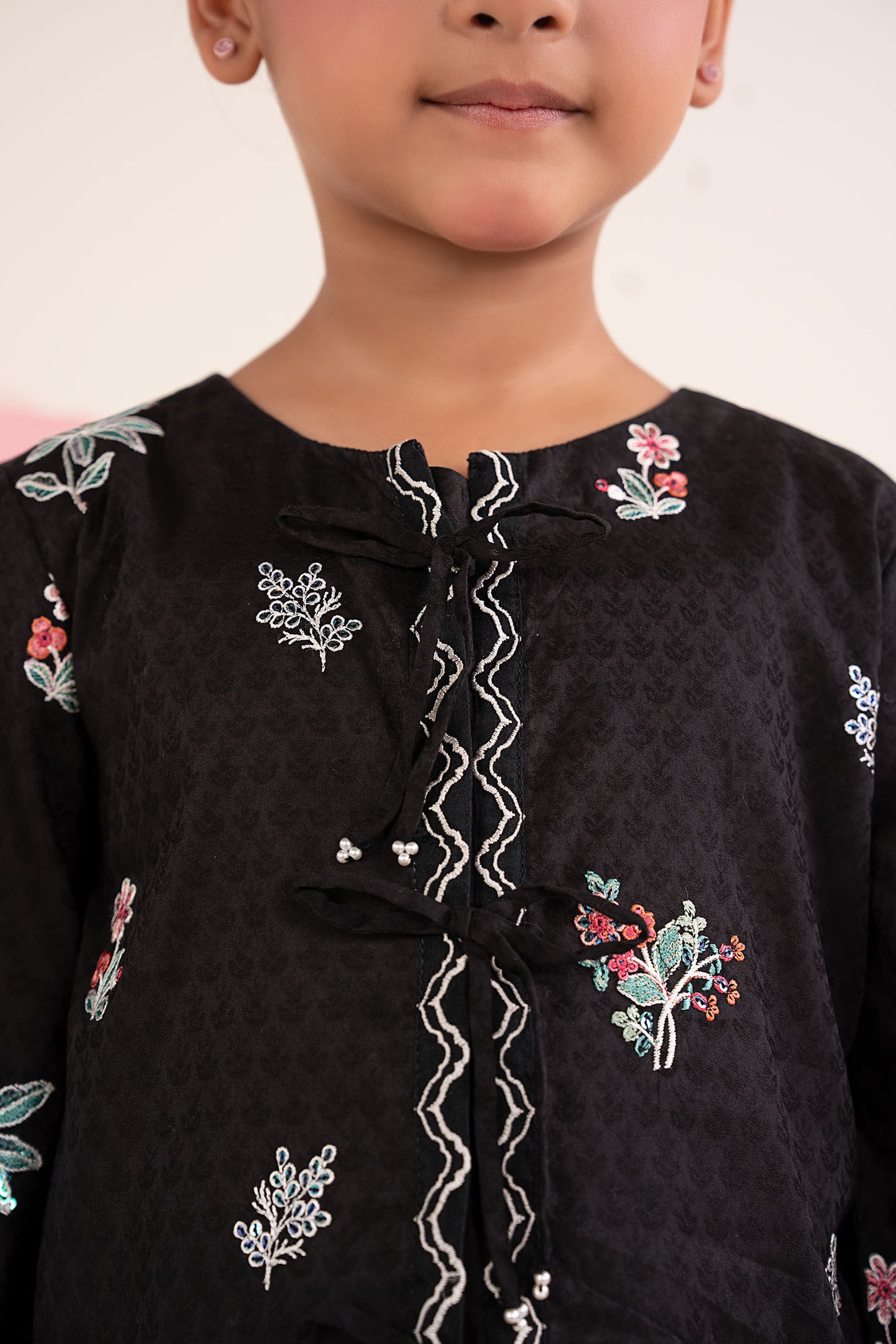 2 Piece Embroidered Dobby Jacquard Suit