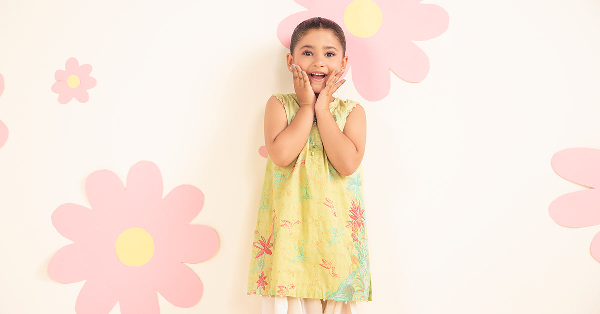 2 Piece Embroidered Dobby Lawn Suit