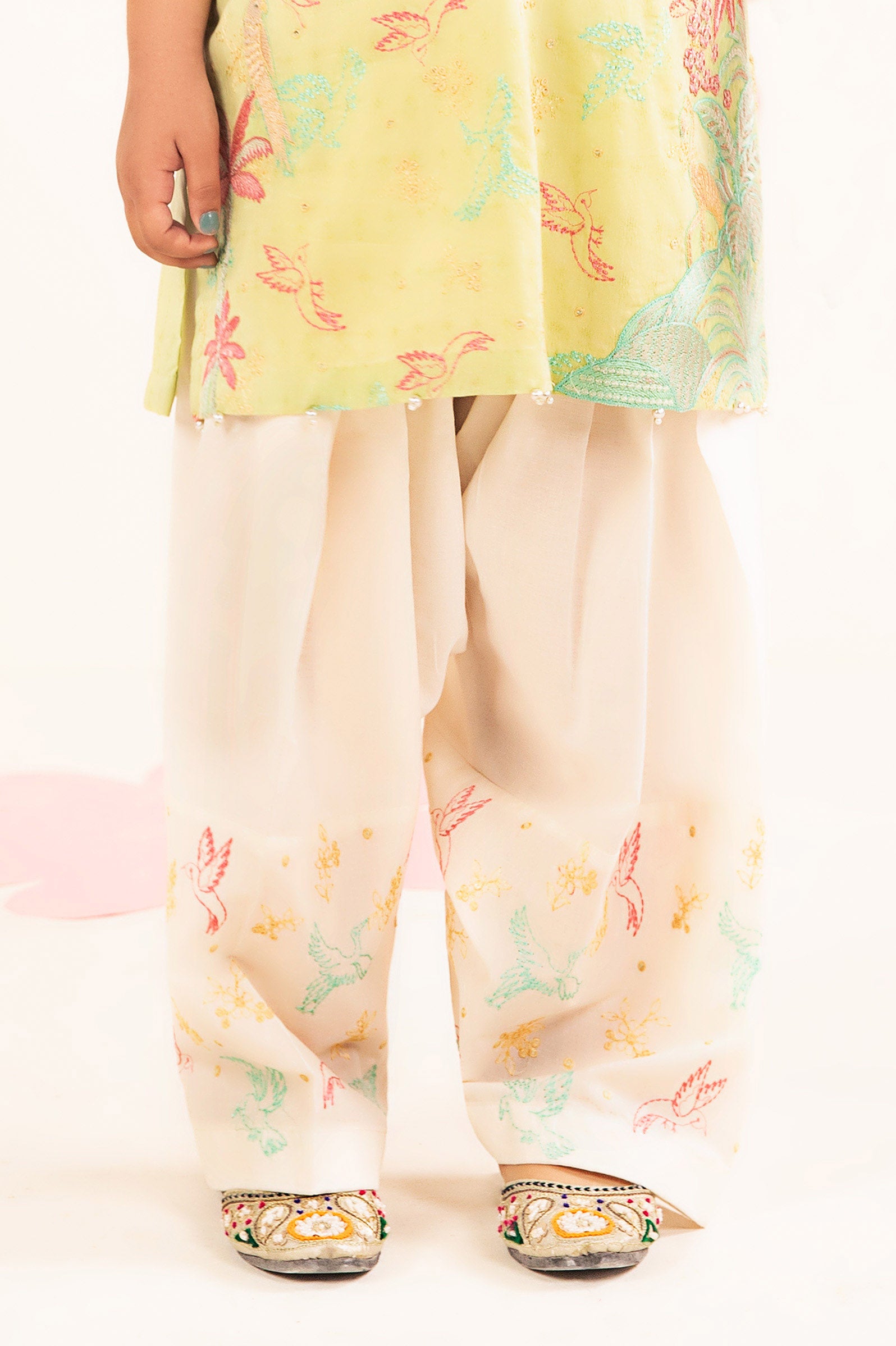 2 Piece Embroidered Dobby Lawn Suit