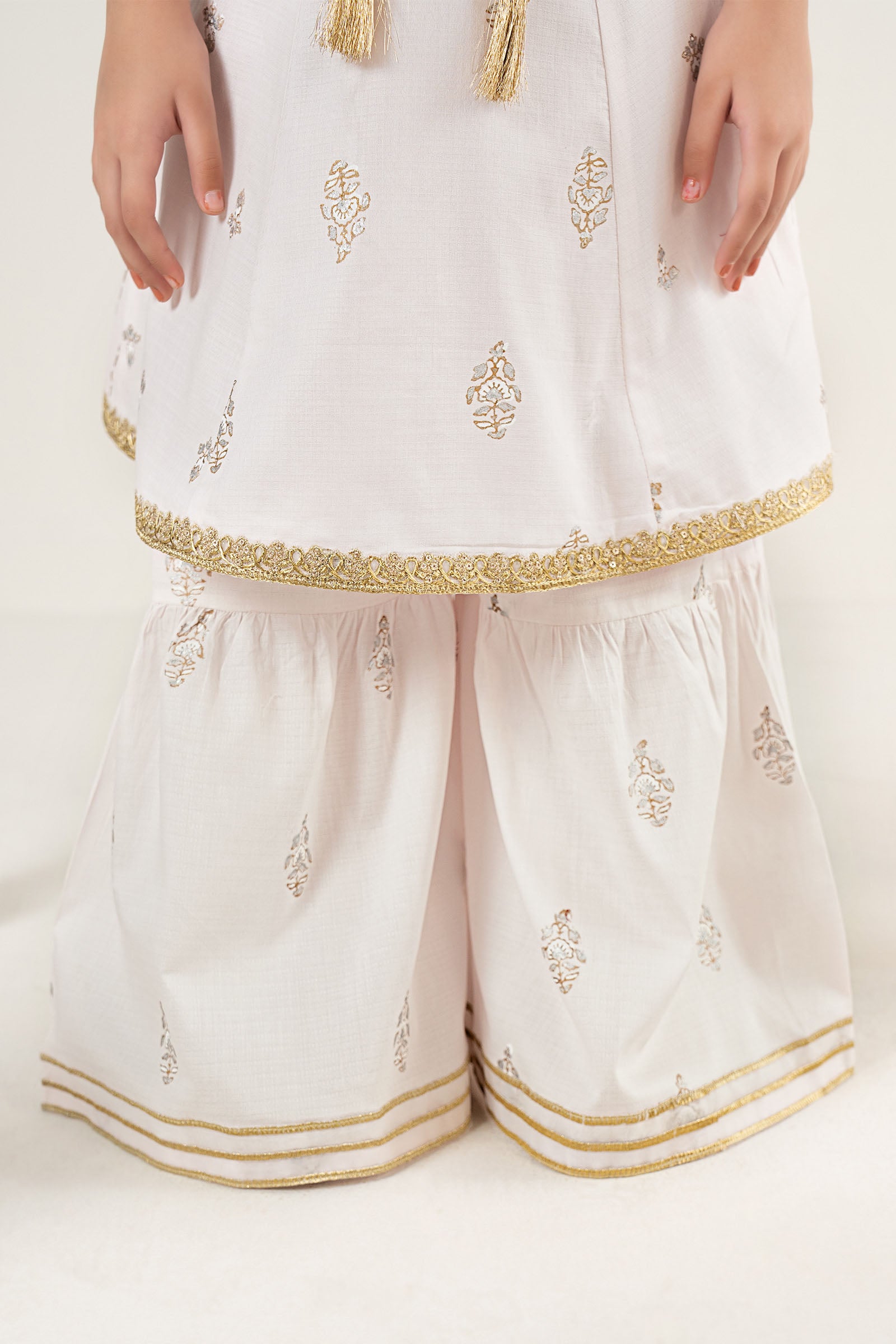 3 Piece Embroidered Dobby Suit