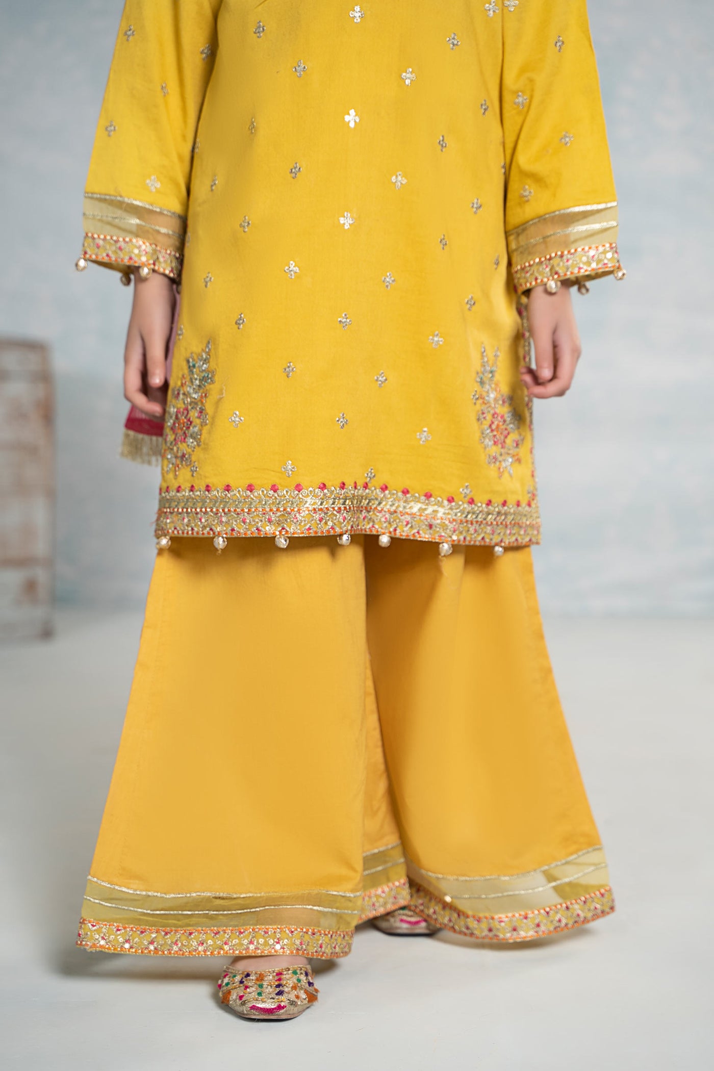 3 Piece Embroidered Dobby Suit