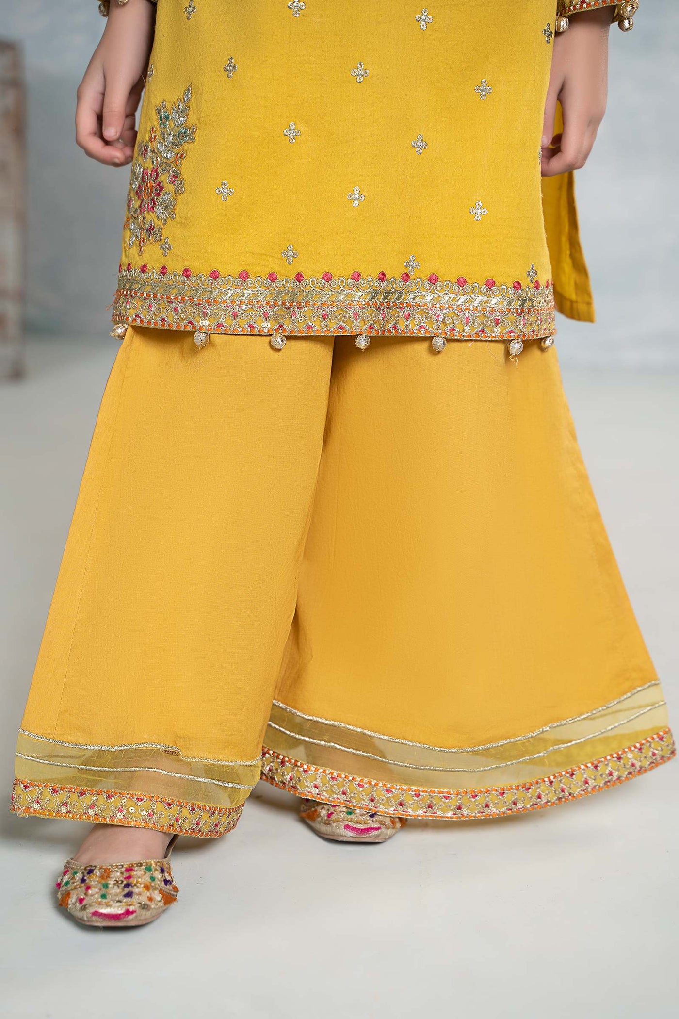 3 Piece Embroidered Dobby Suit