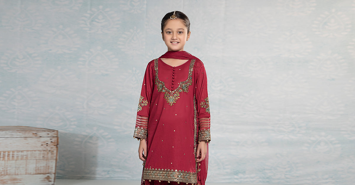 3 Piece Embroidered Lawn Suit | MKD-EF24-17