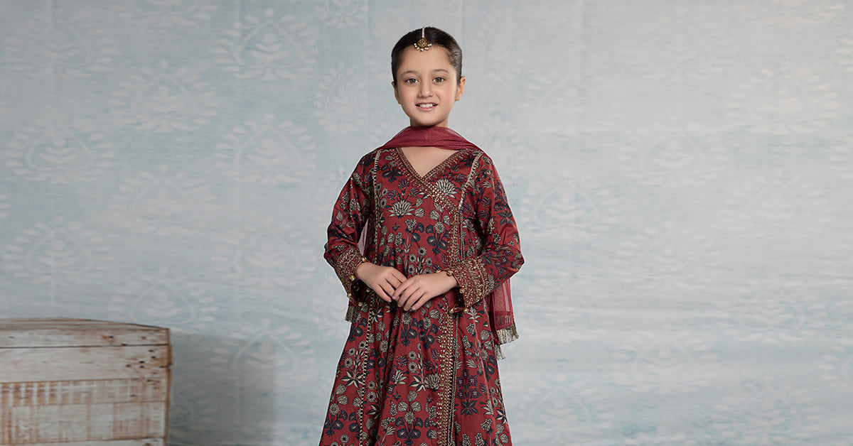 3 PIECE EMBROIDERED LAWN SUIT | MKD-EF24-26